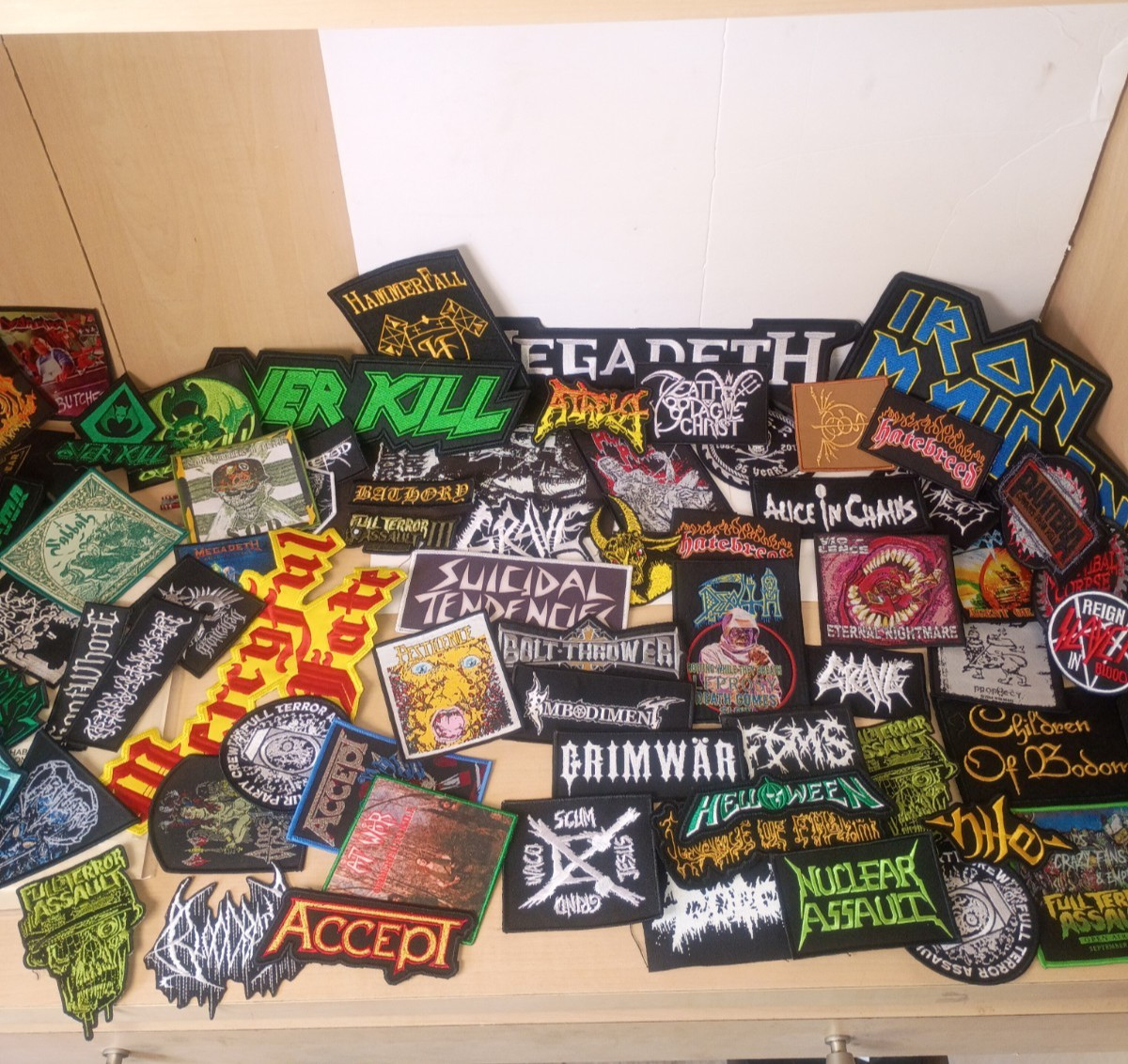 78 Death Metal Iron On Patches Lot Sale