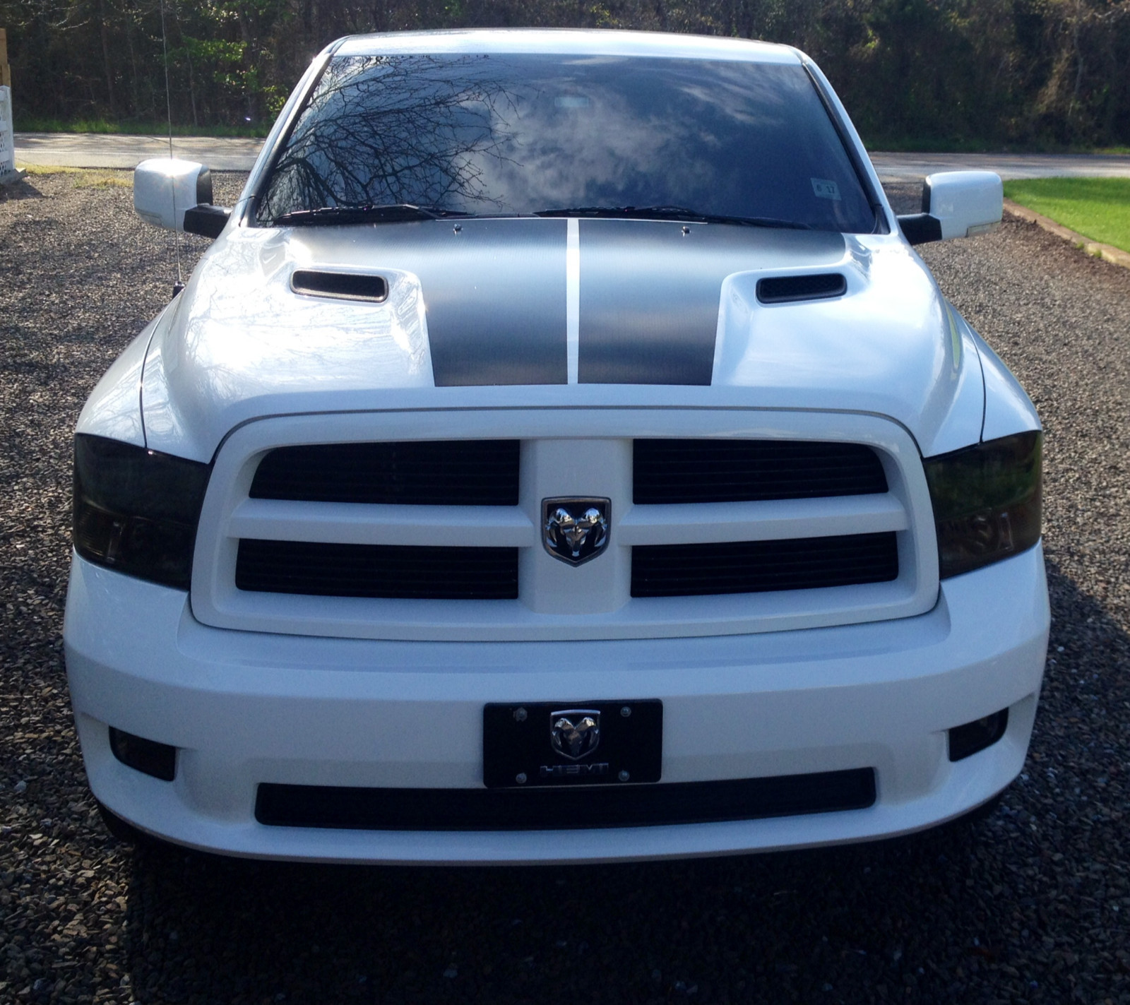 Performance Sport Solid Split Hood Stripe Stripes Decals Fit 2009-2018 Dodge Ram
