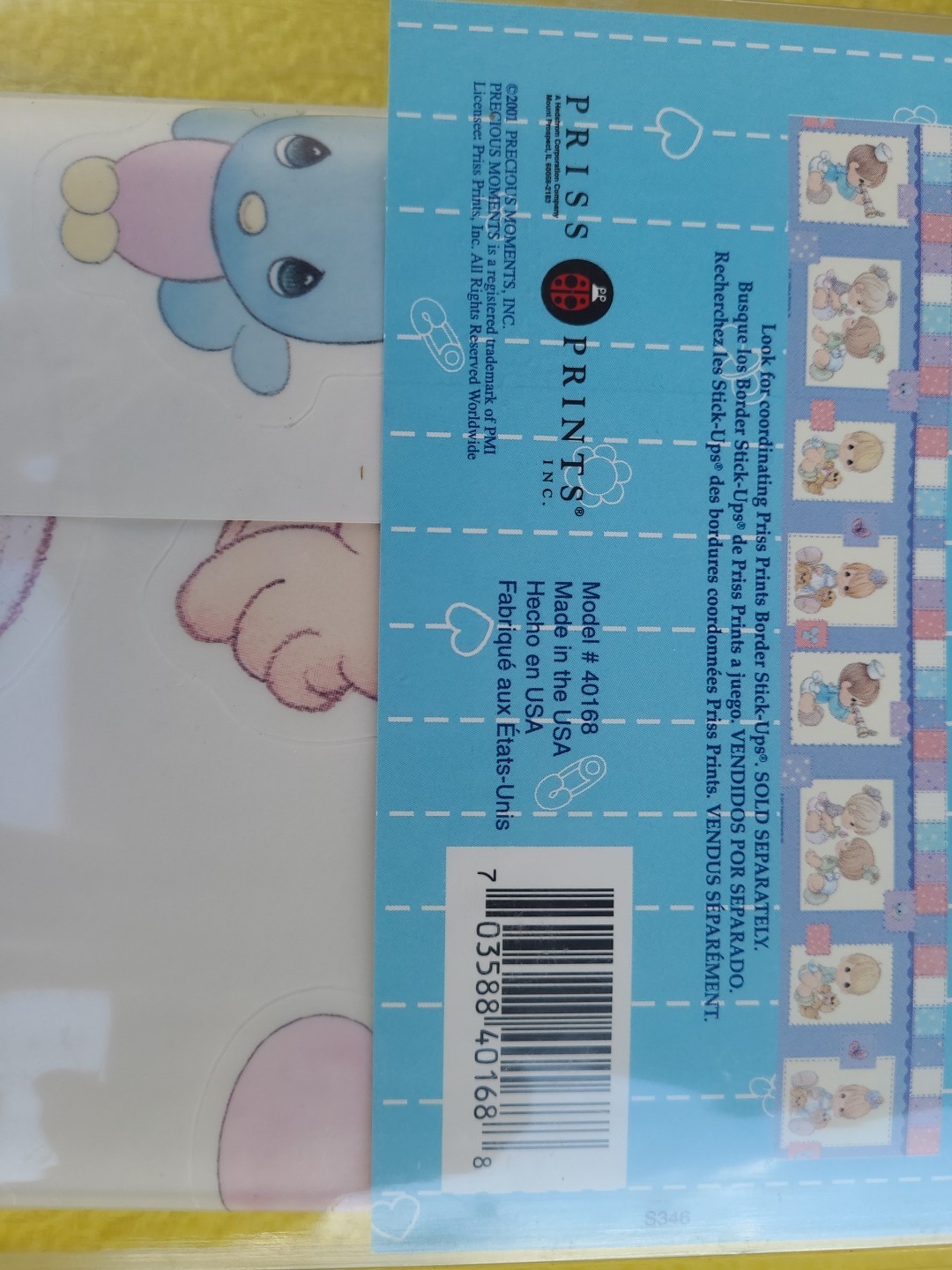Precious Moments Jumbo Stick-Ups 25+ Reusable Pre-Cut Decorations NEW