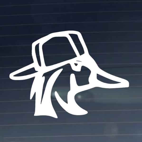 Cool Duck Wood Duck CNC cut Decal Vinyl Sticker -Pic from multiple colors! O651