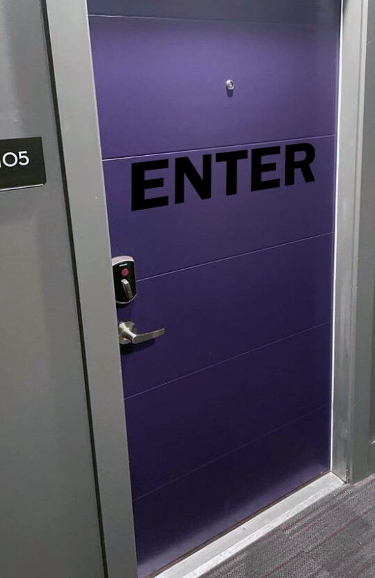 Enter Vinyl Decal – Business Office Entrance Egress Door Sign – Die Cut Sticker
