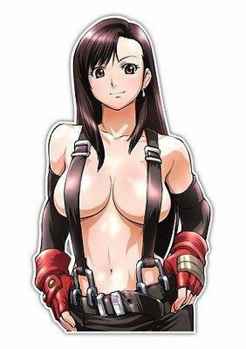 Final Fantasy Tifa Lockhart Anime Car Window Decal Sticker 008