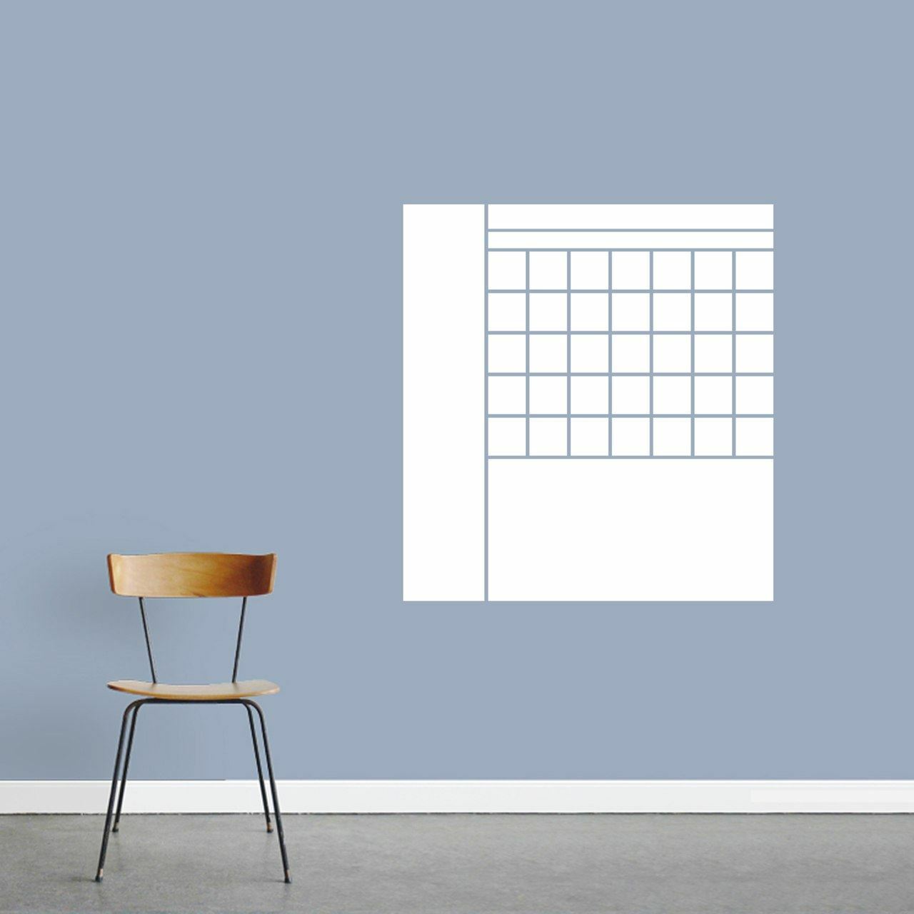 Dry Erase Calendar With Notes Wall Decal – Organizing, Lists, Kitchen, Office, K