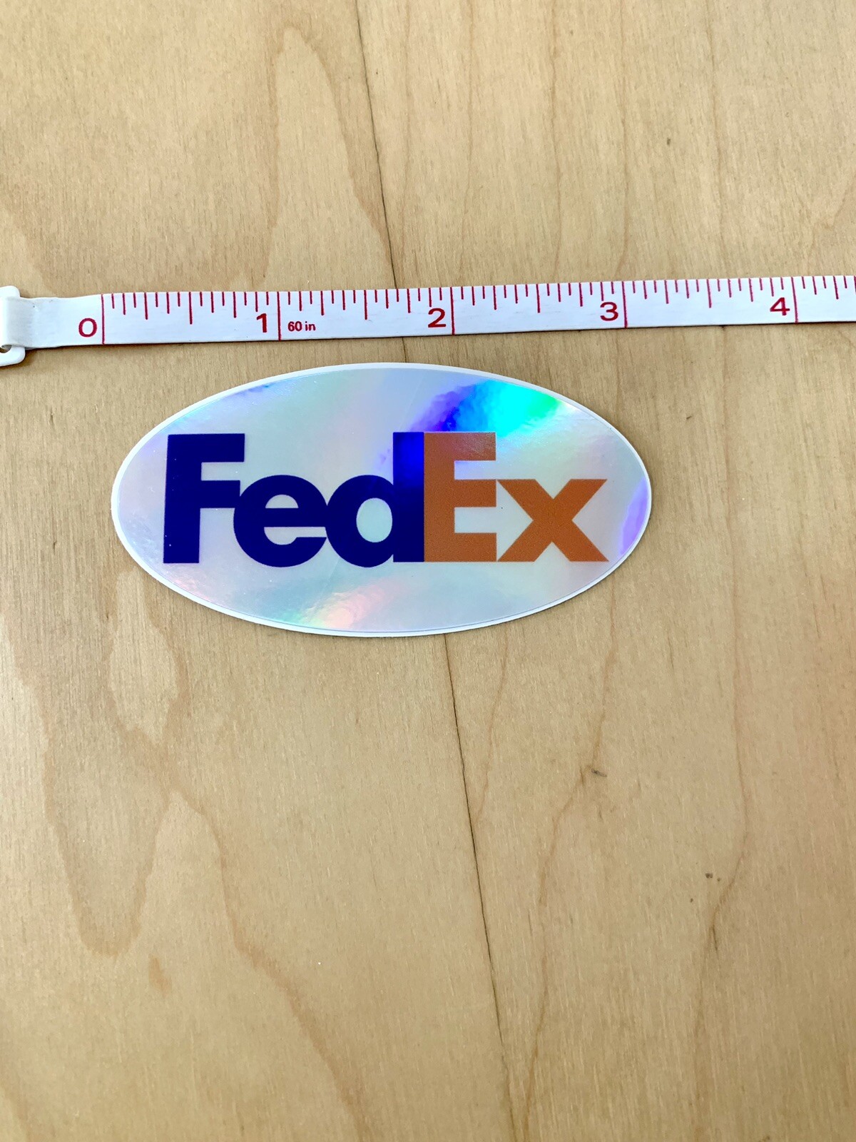 FedEx Holographic Vinyl Sticker Decal 3” Weather Proof High Quality USA Seller