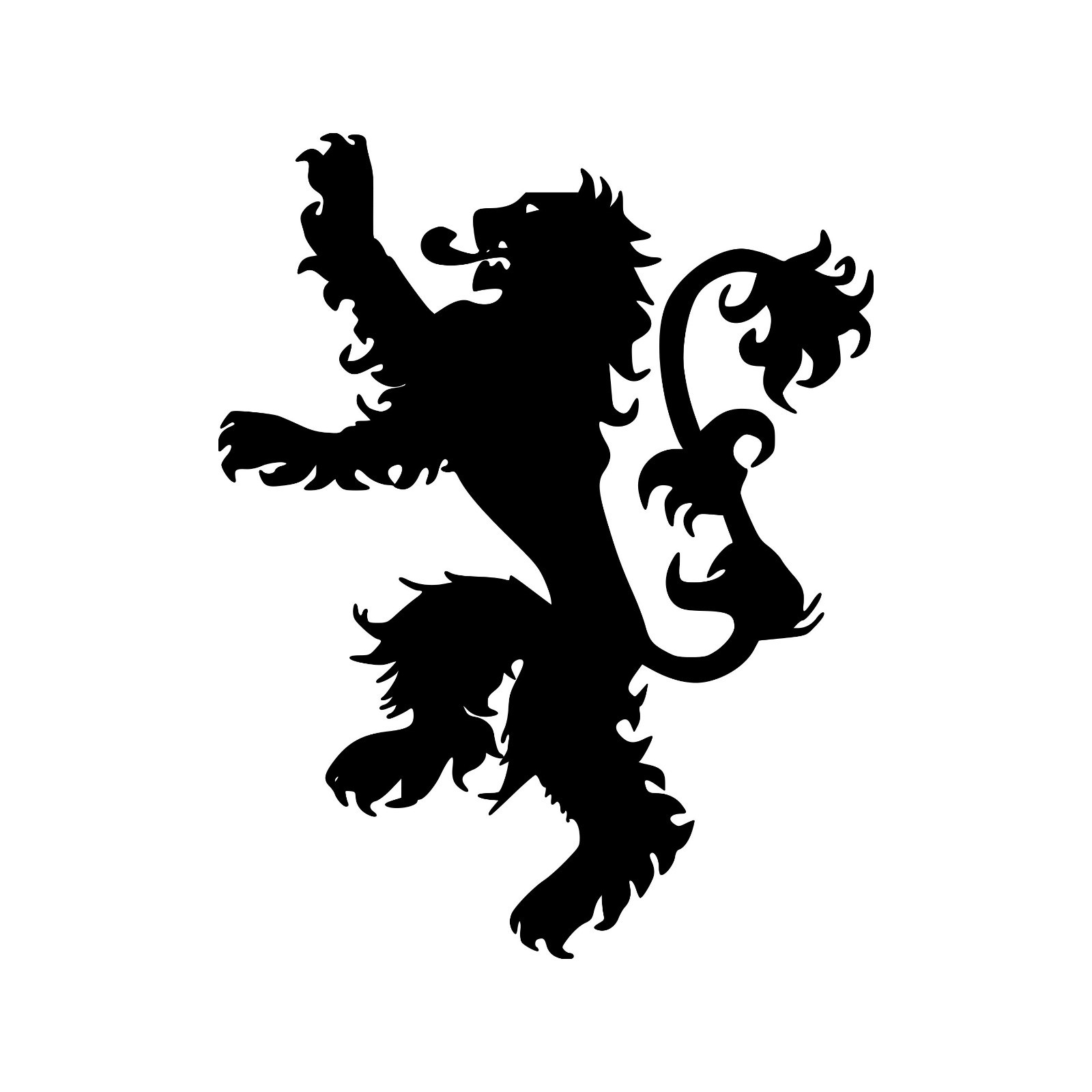 HERALDIC LION V2 Vinyl Decal Sticker – Coat of Arms Heraldry Genealogy