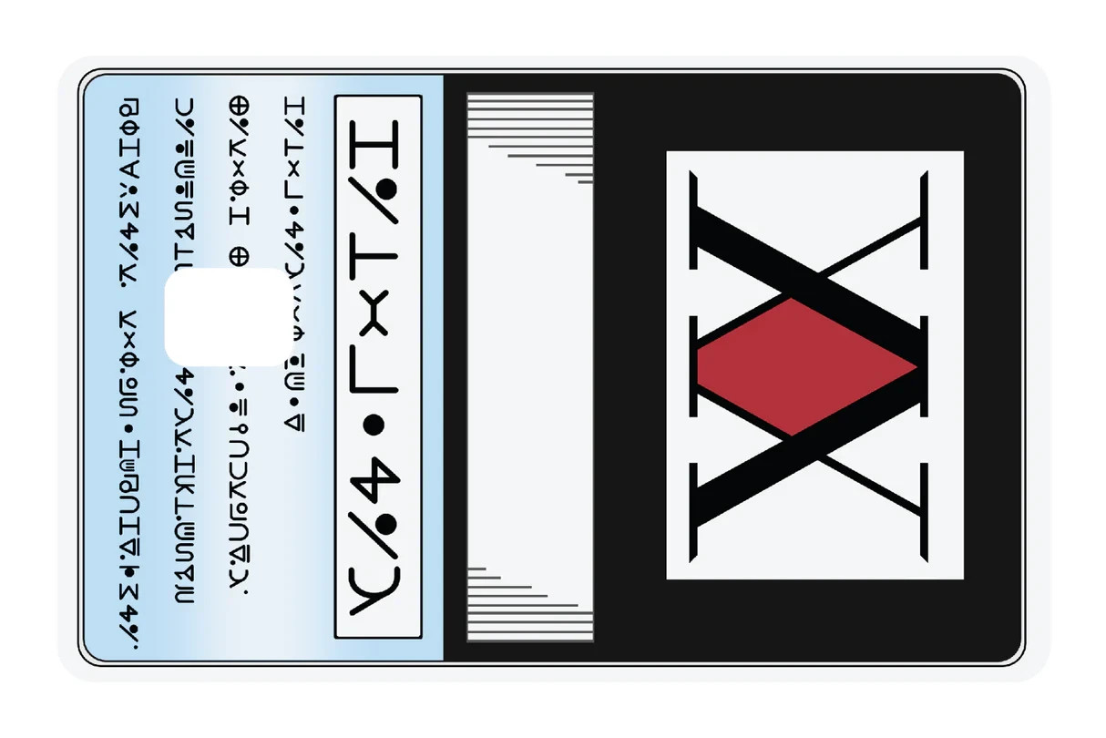 Hunter x Hunter License Card Skin (6-Pack) | Anime Manga Sticker Fits Small Chip