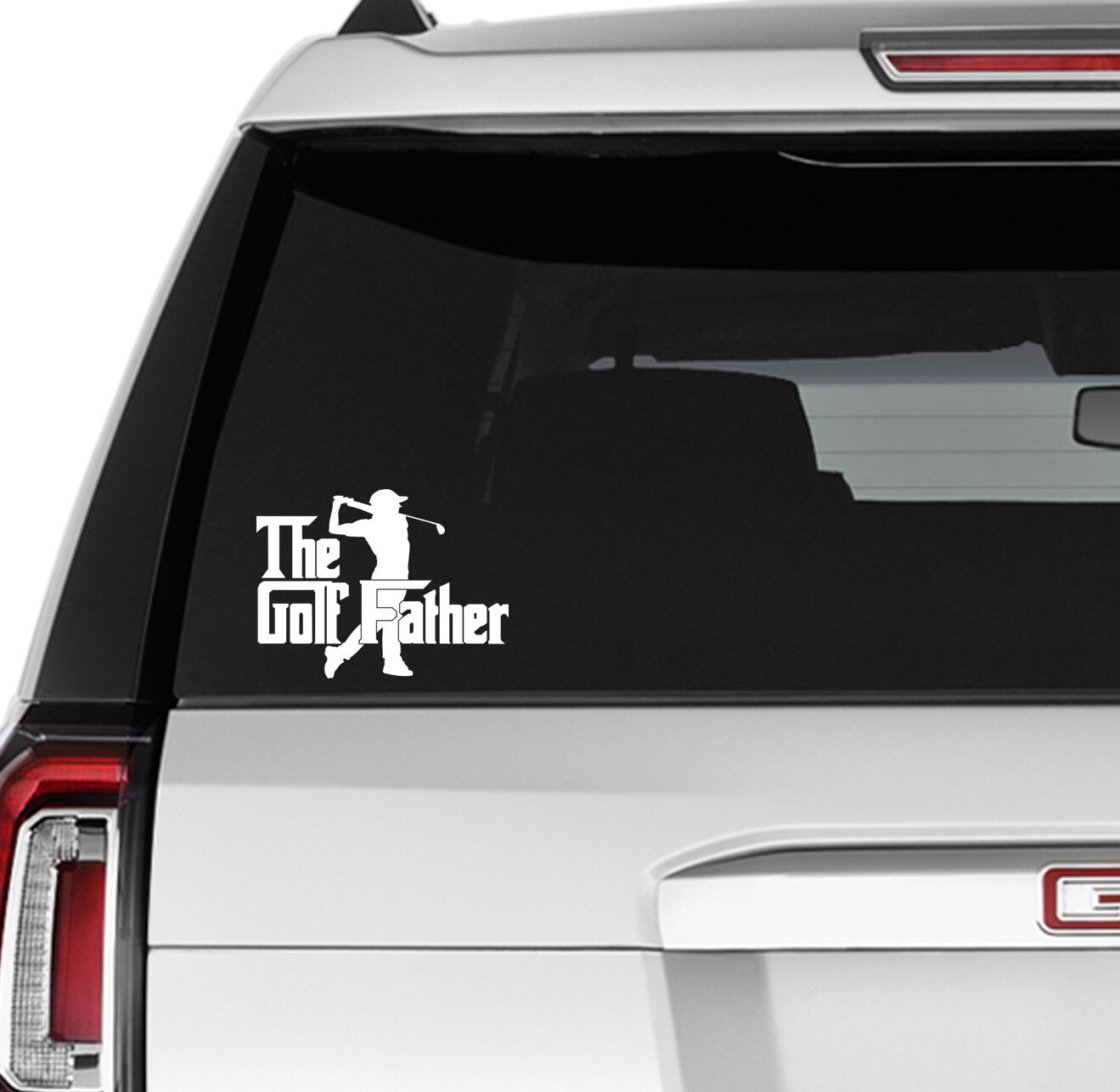 Funny Golf Dad Pun Decal Sticker for Car Home Wall Door Window The Golf Father