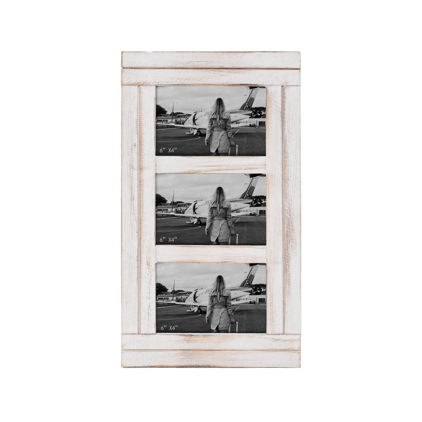 Wall display white frames can be displayed vertically or horizontally