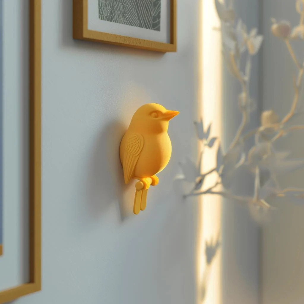 3D Printed Bird Wall Decor | Modern Minimalist Nature Inspired Design | Unique