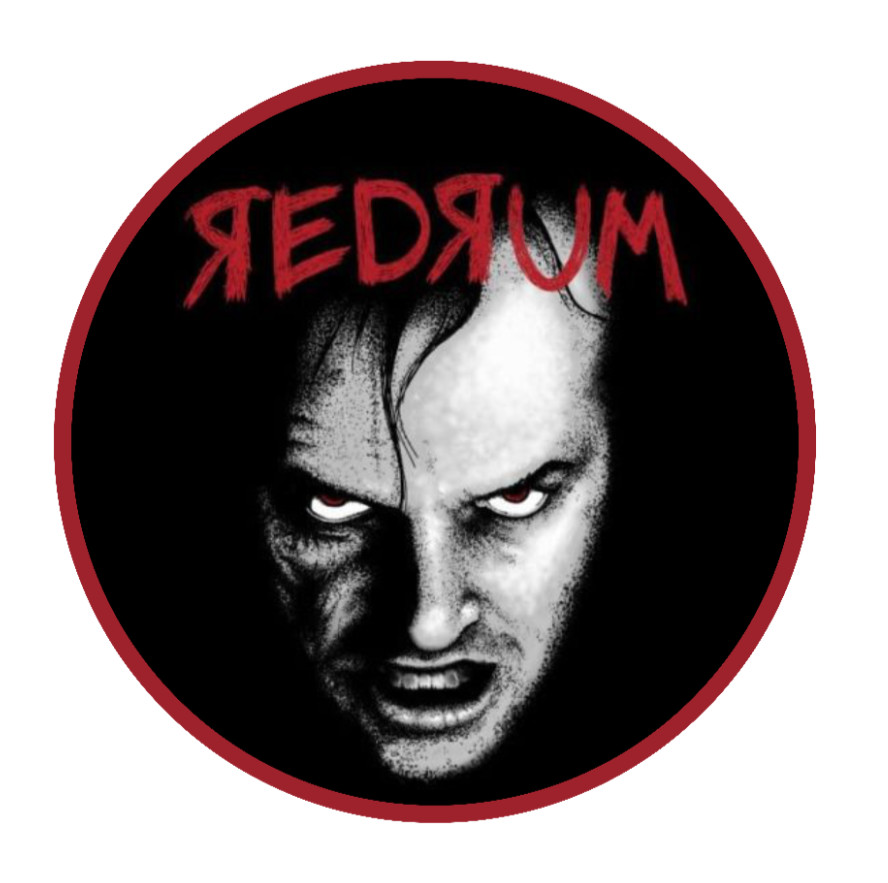 Halloween – (The Shining) – Redrum – 4" Decal Car Window Cooler Laptop Decor Bag