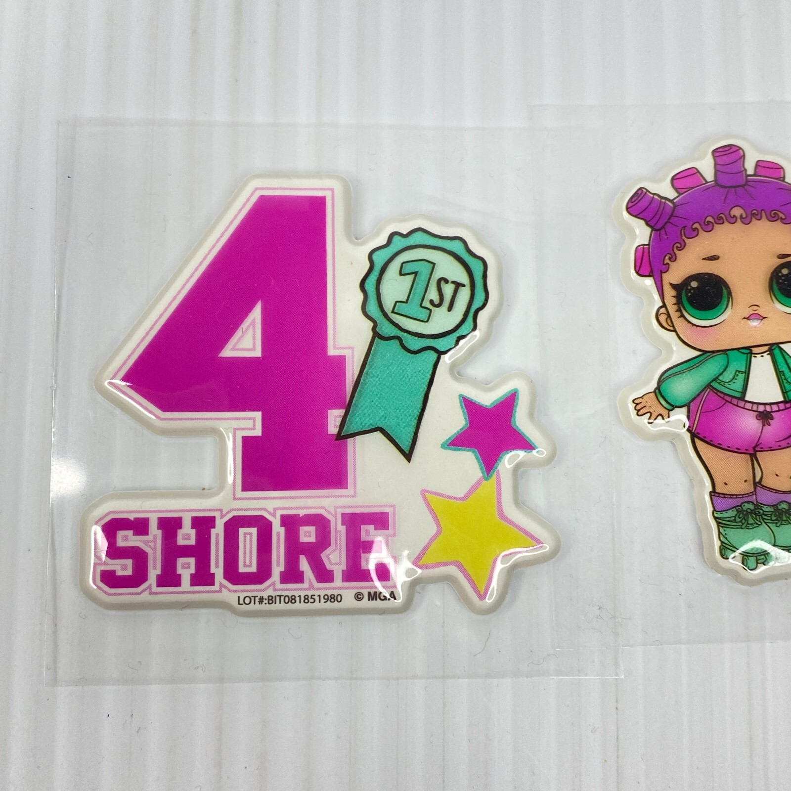 LOL Doll Stickers Set of 2 Sk8 Don't Hate 4 Shore Puff Stickers NEW