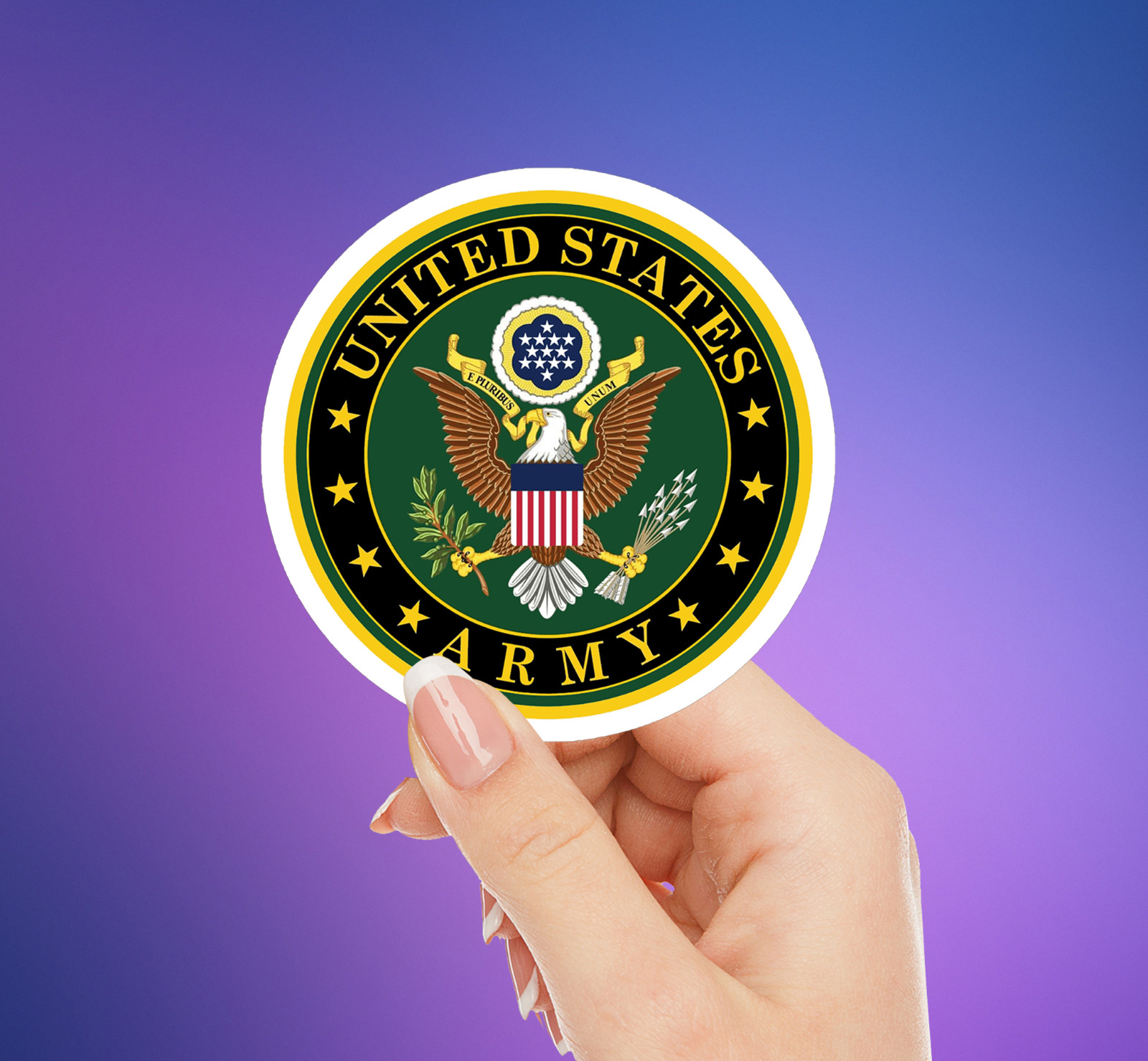 For The United States Army US ARMY Vinyl Sticker | Laptop , Tumbler – 3 INCHES