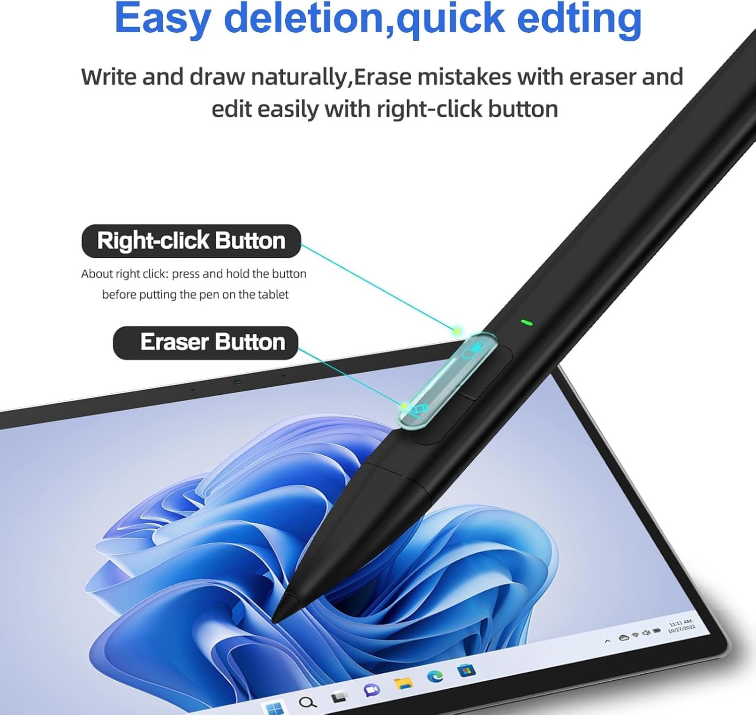 Stylus Pen for Microsoft Surface,JvKzaen Slim Pen for Surface with 4096 Pressure