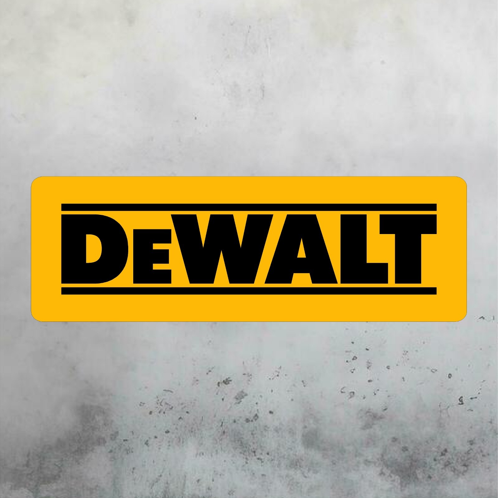 DEWALT TOOLS Aluminum Sign 12in x 36in – Mancave Garage Shop Wall Art Sign