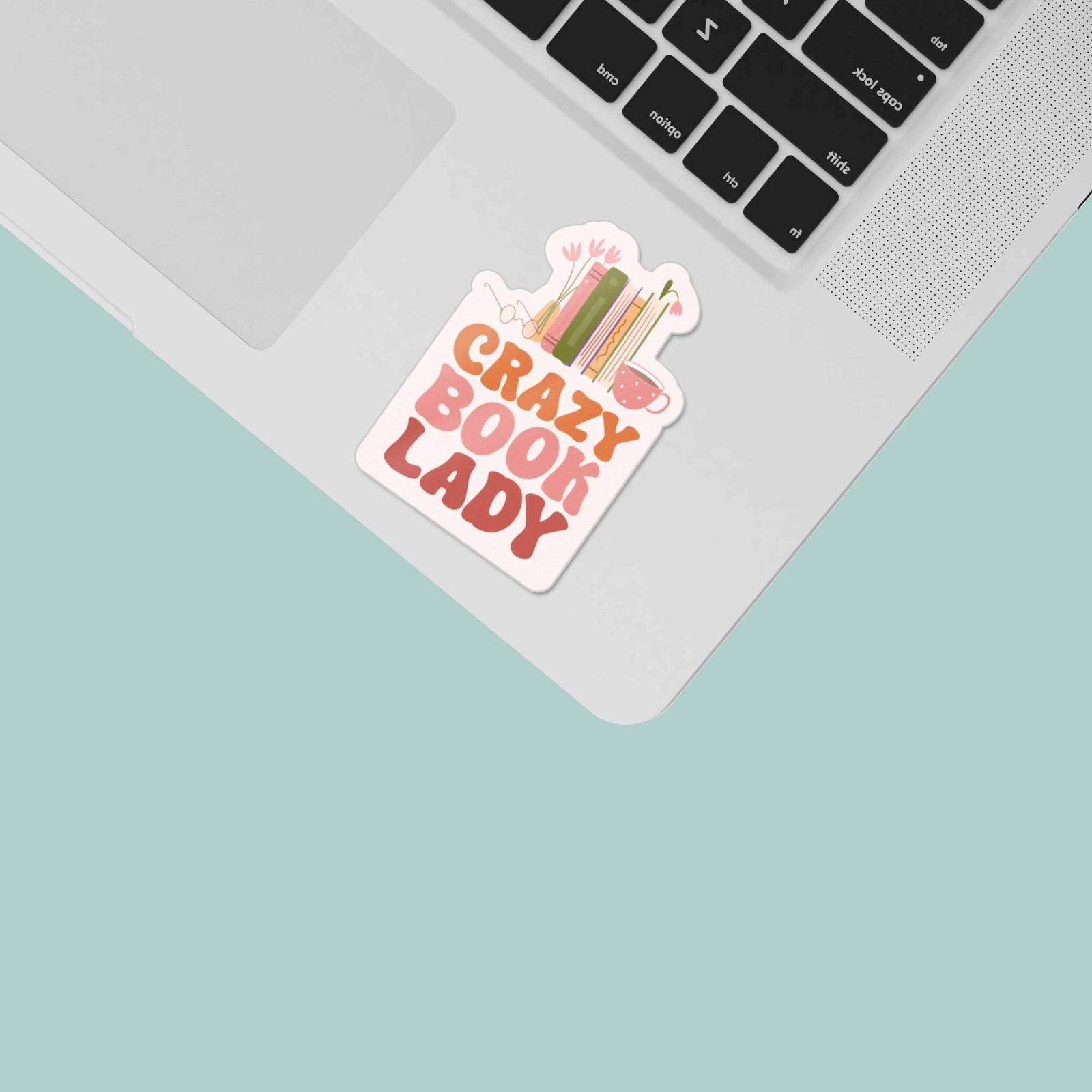 Book Sticker Sheet – Set of 6 Mini Reading Decals for Laptop & Water Bottle