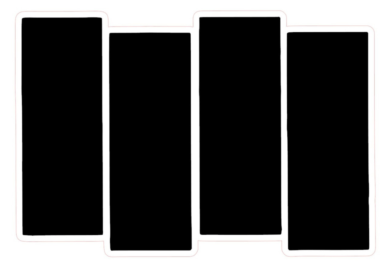 Black Flag Bars Only Logo Die Cut Vinyl Sticker/Decal UV Outdoor Safe