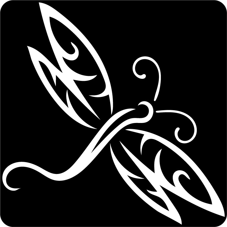 Dragon Fly Die Cut Decal – No Background Made in USA Multiple colors