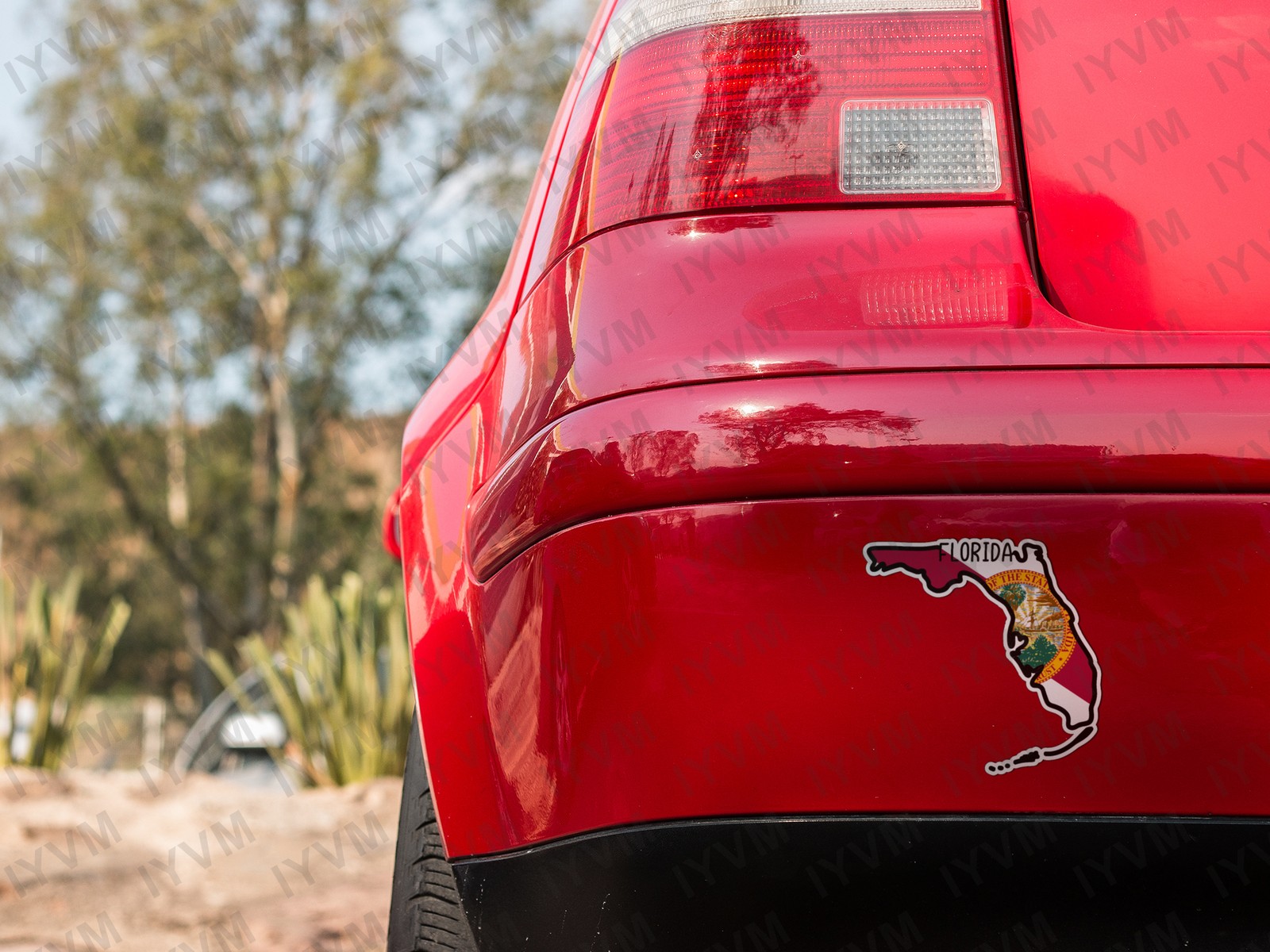State of Florida Flag Map Sticker Decal USA Florida State