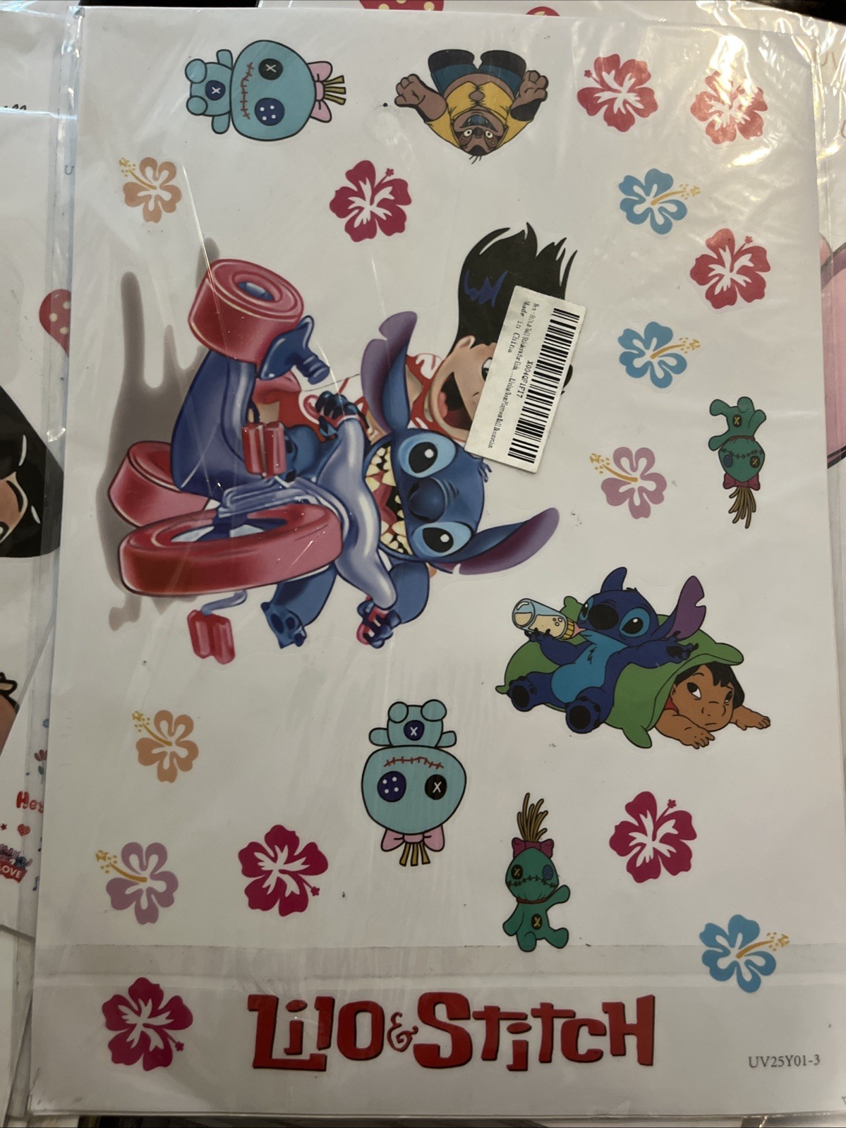 Jumbo Wall Stickers Disney Lilo & Stitch 1”-12” Wall Decor Kids Room Big Peel N
