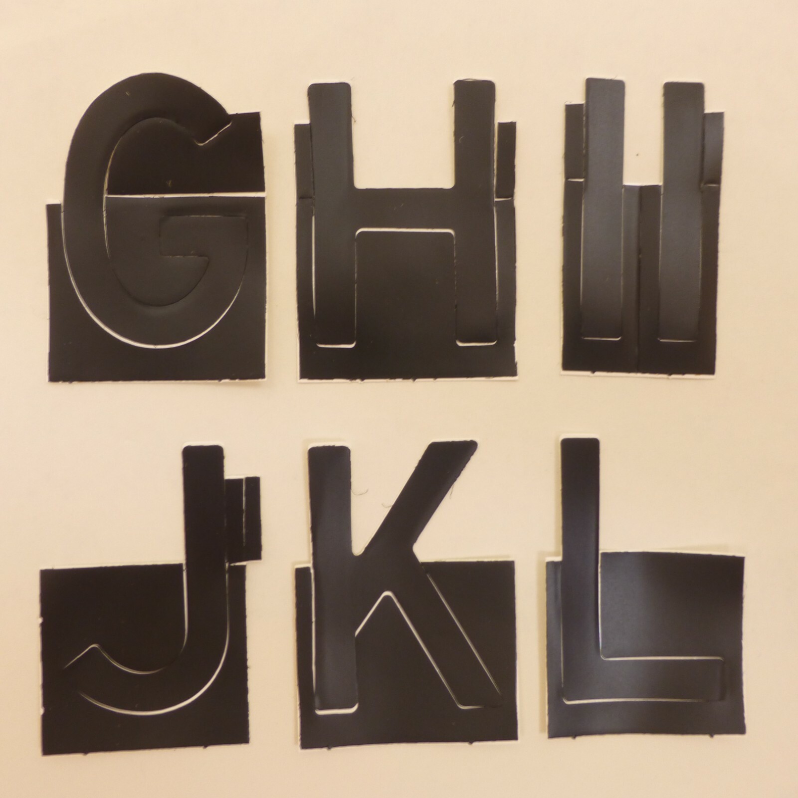 Choice of 2" Black Removeable Custom Stick-On Vinyl Stickers Letters Numbers