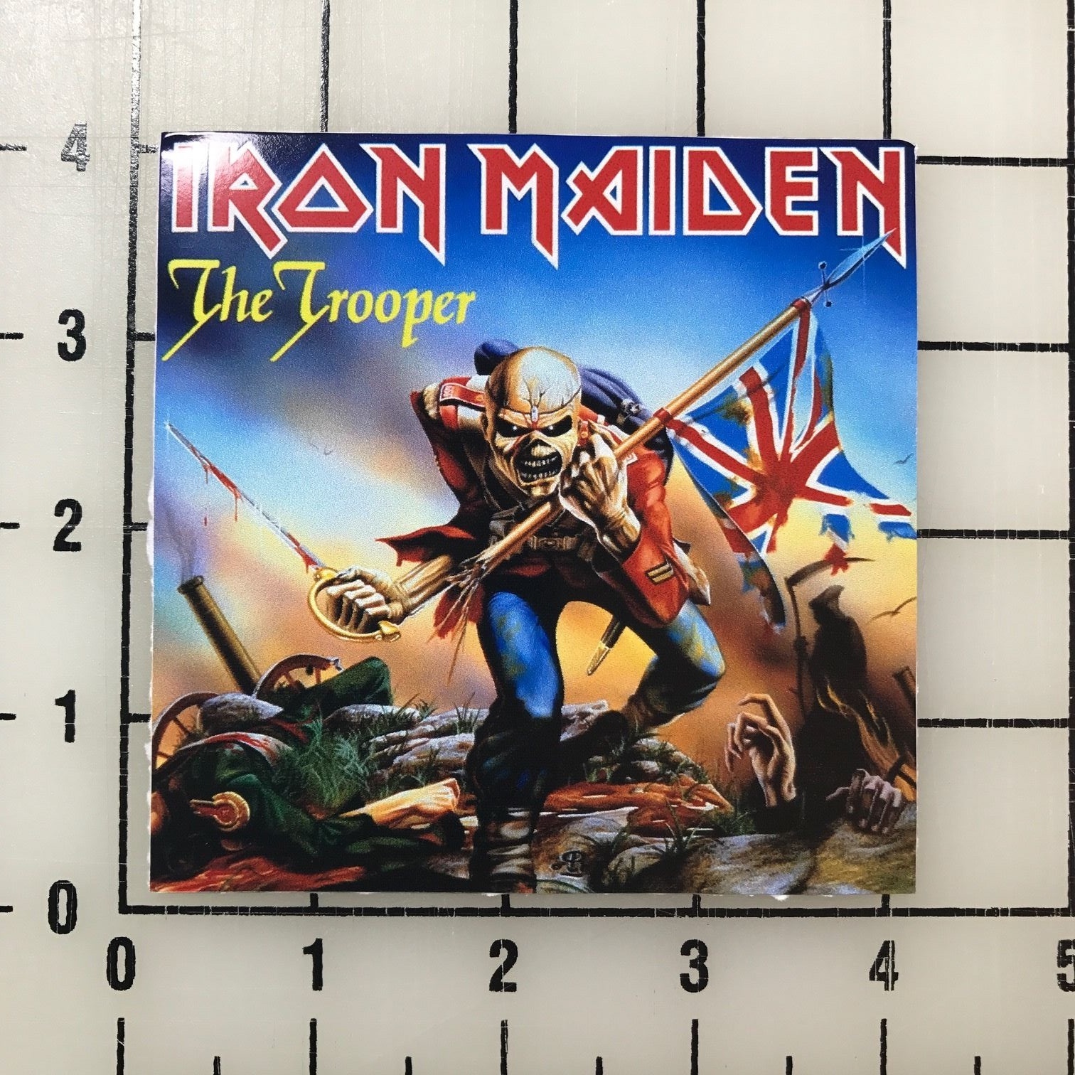 Iron Maiden The Trooper 4" Wide Vinyl Decal Sticker BOGO