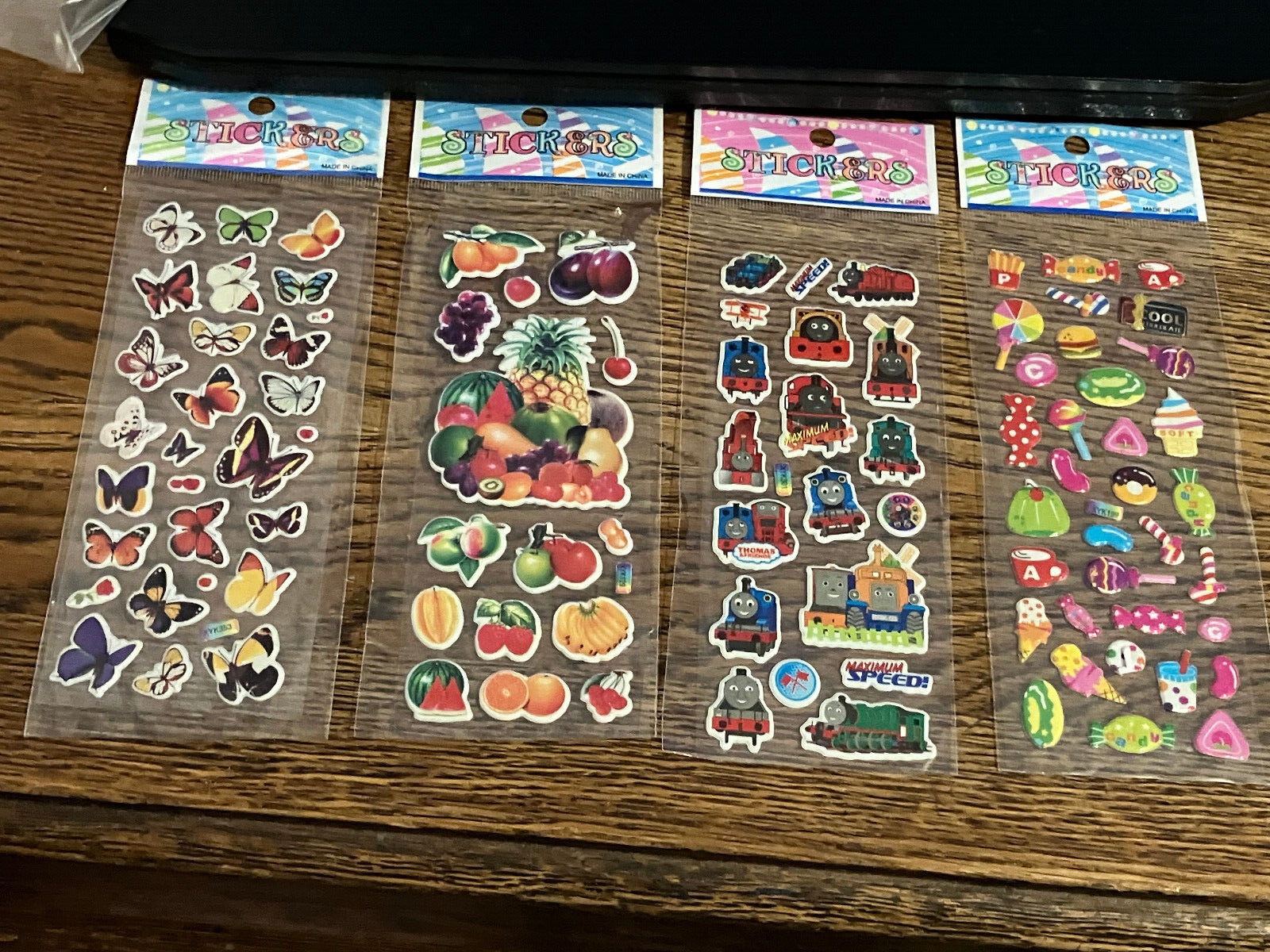 Lot Of 25 Decal Stickers SANTA CARS SUPERMAN FISH HULK SPIDERMAN MOTORCYCLE CAT