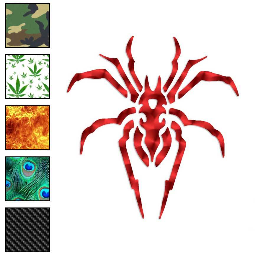Spider Arachnid Tribal, Vinyl Decal Sticker, 40 Patterns & 3 Sizes, #650
