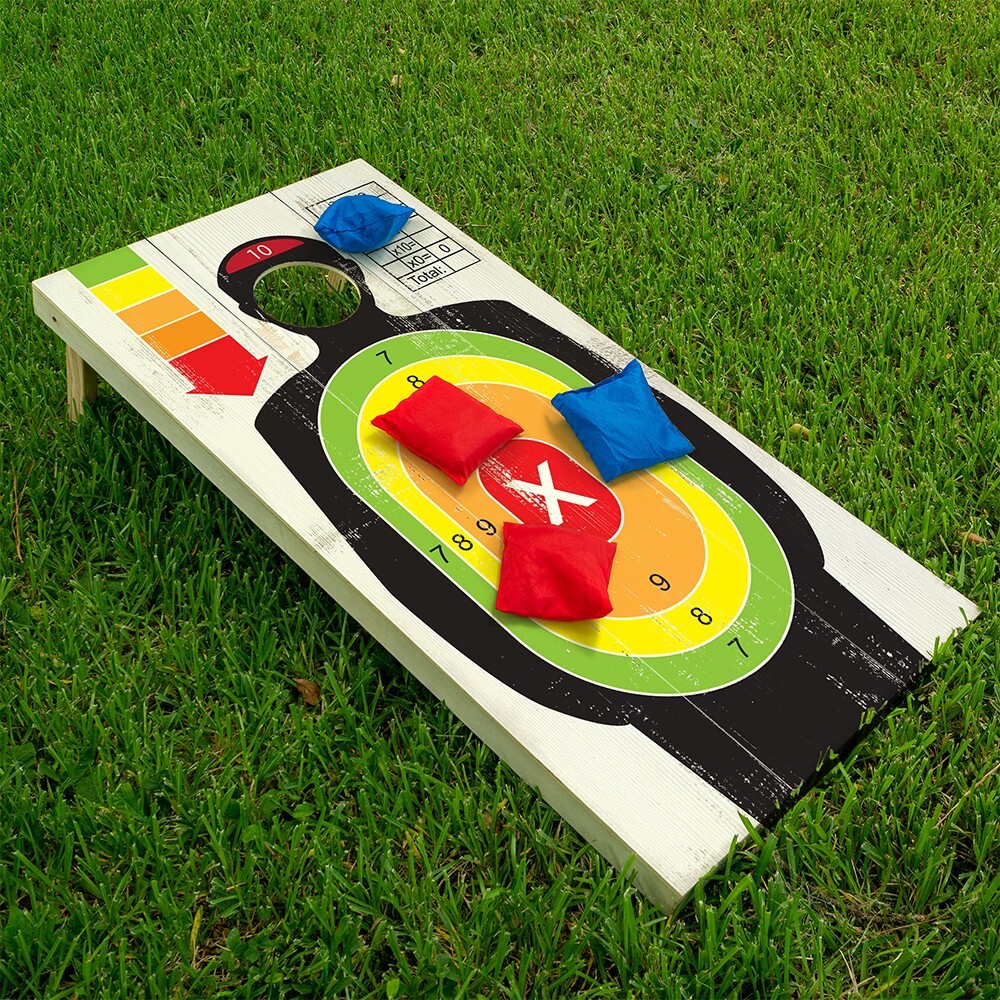 Shooting Target Gun Enthusiasts Cornhole Board Wraps and Decals Vinyl Sticker