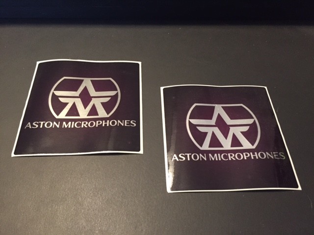 Aston Microphones Factory 2pc Sticker Set 4X4