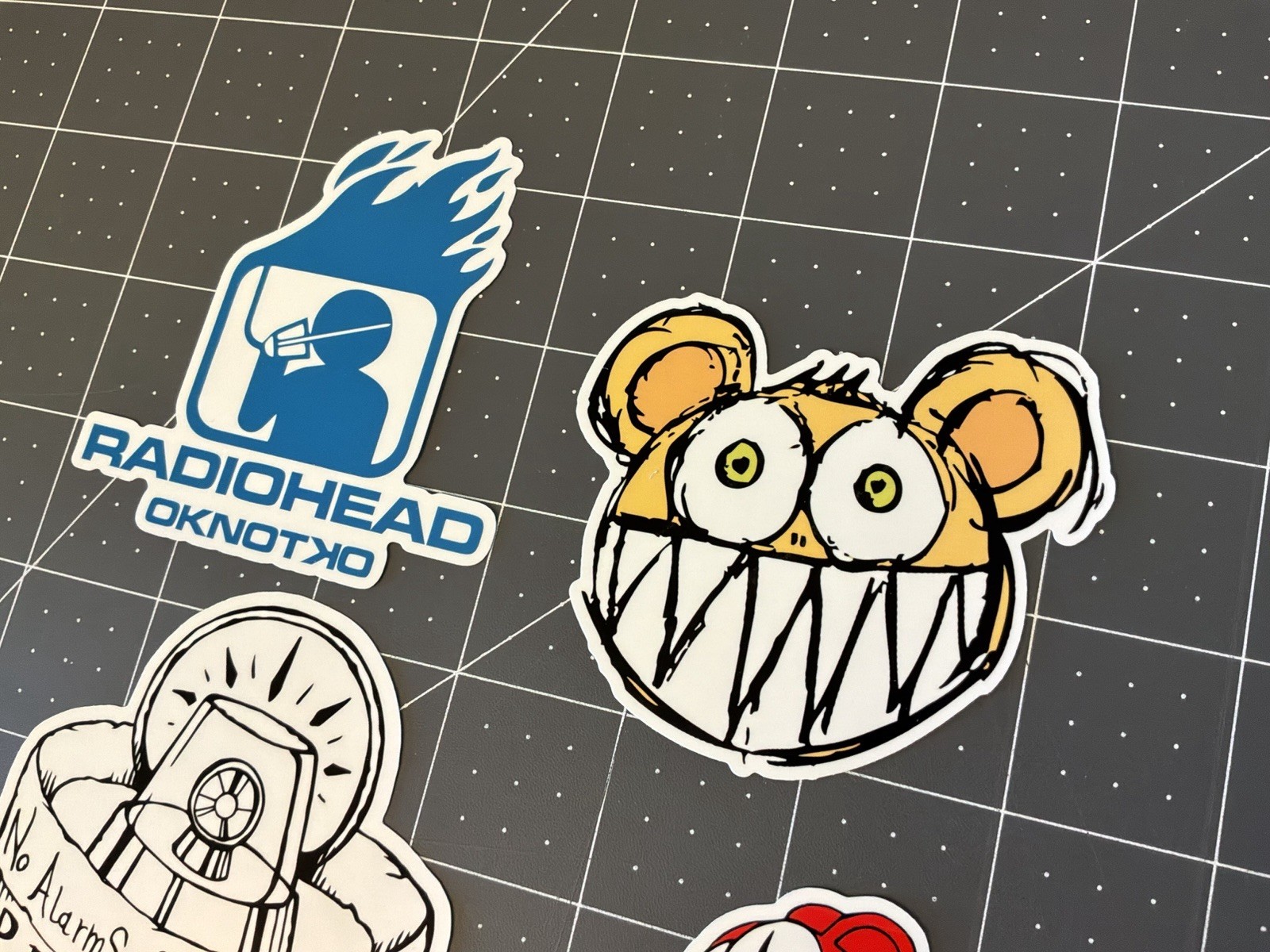 Radiohead Stickers 4 Sticker Lot 3”