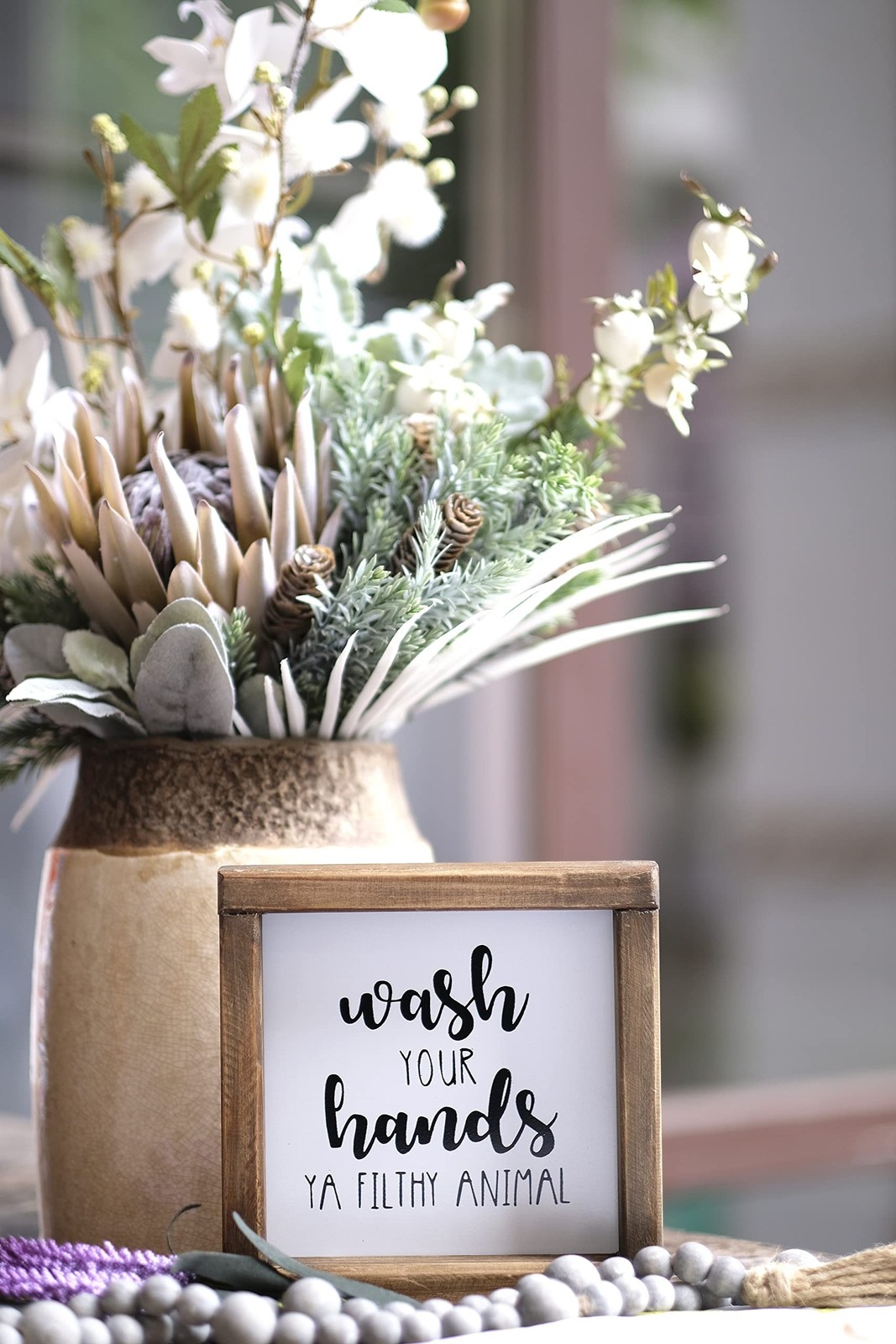Lavender Inspired Wash Your Hands Ya Filthy Animal Sign-Funny Signs for Half …