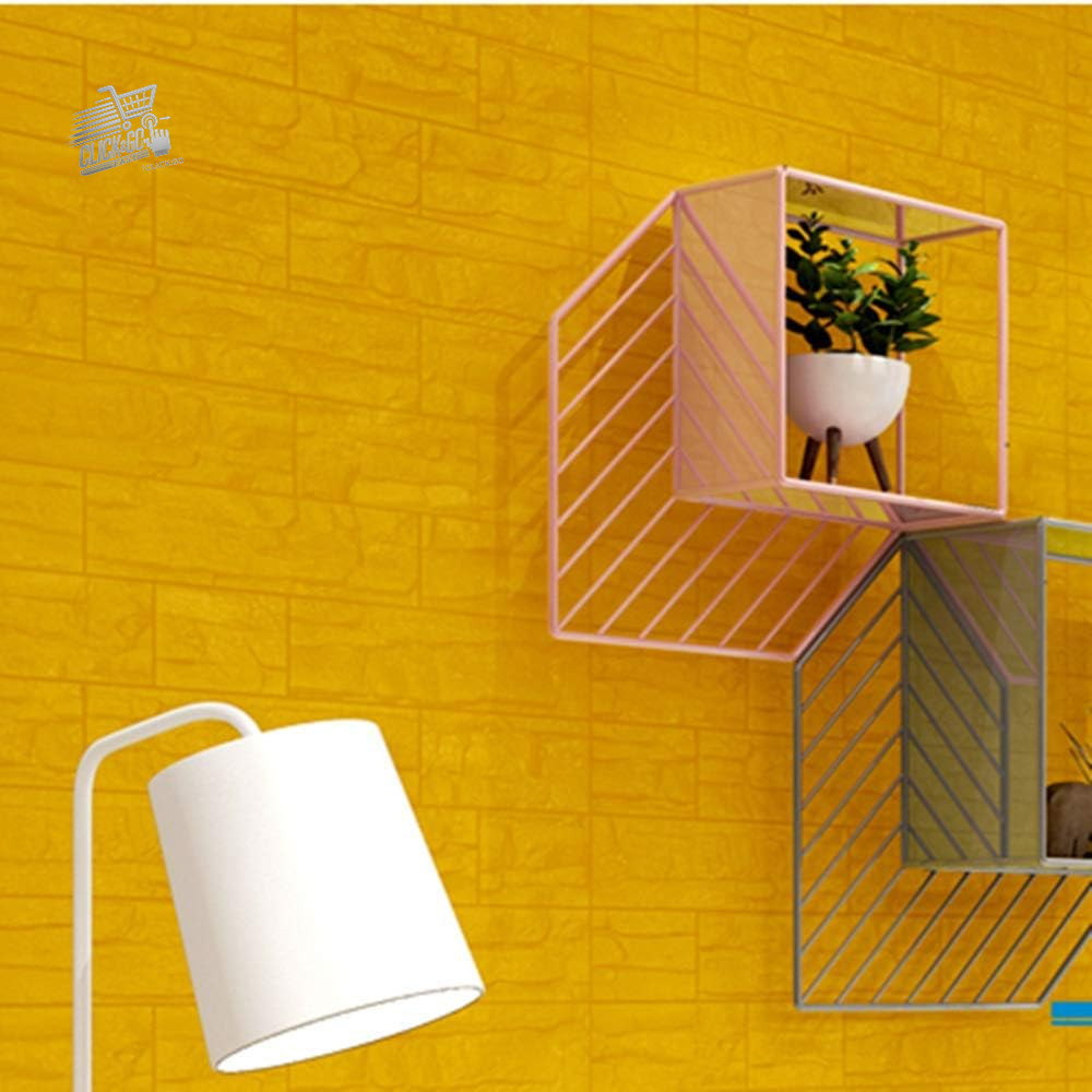 3D Brick Wallpaper Self Adhesive Wall Sticker Kitchen Panel White 1pc