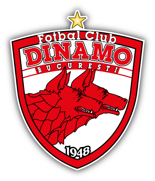 FC Dinamo Bucuresti Romania Soccer Football Car Bumper Sticker Decal 4" x 5"