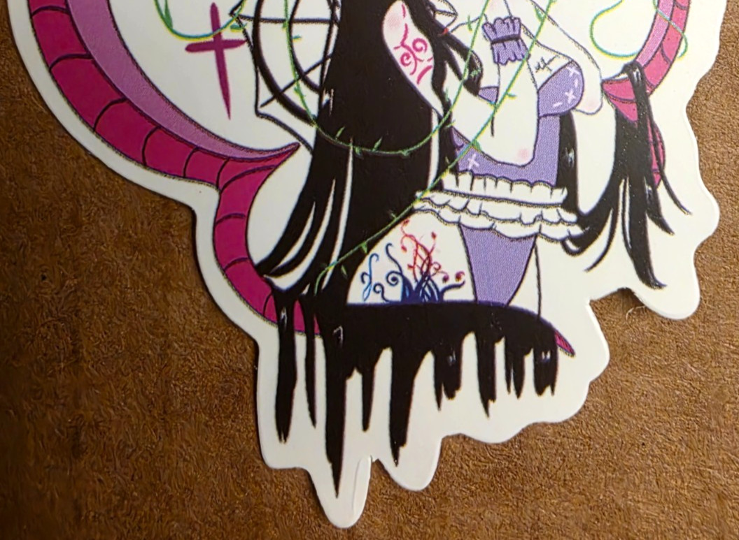 Halloween Sticker Vampire Girl Witch Ghost Dragon Gothic Punk Emo Anime Manga