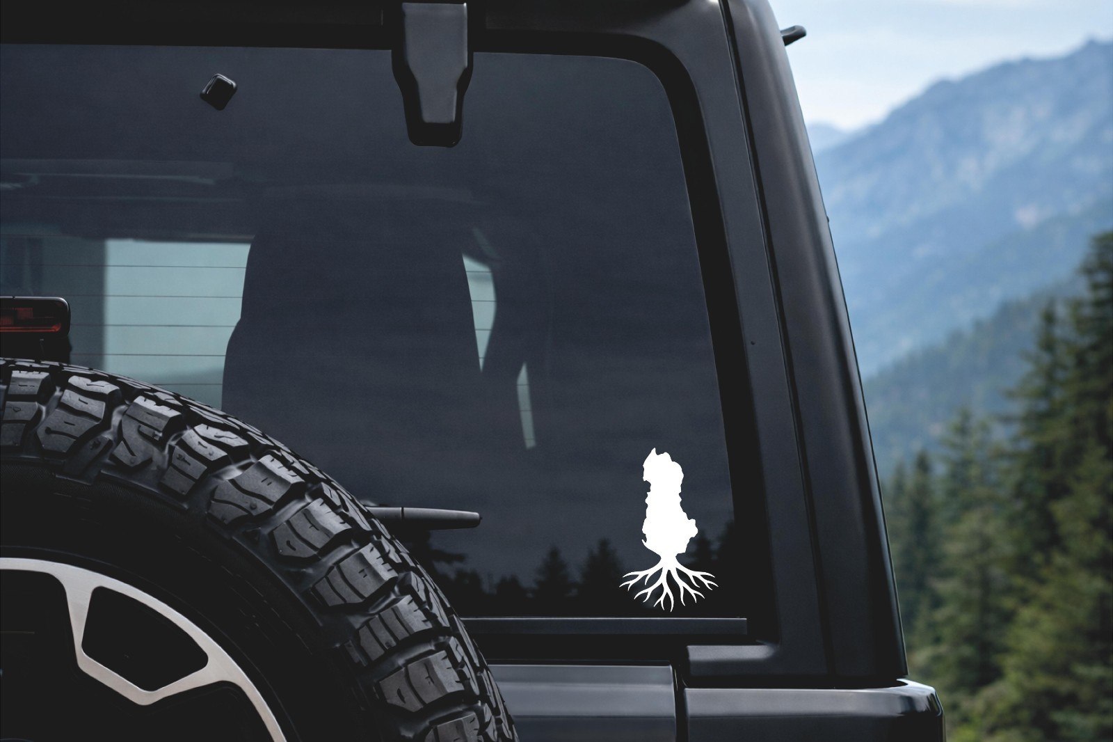 Albanian Roots Country Outline Vinyl Decal Albania Pride sticker