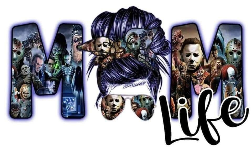 Horror Movie Mom Life Sticker Decal
