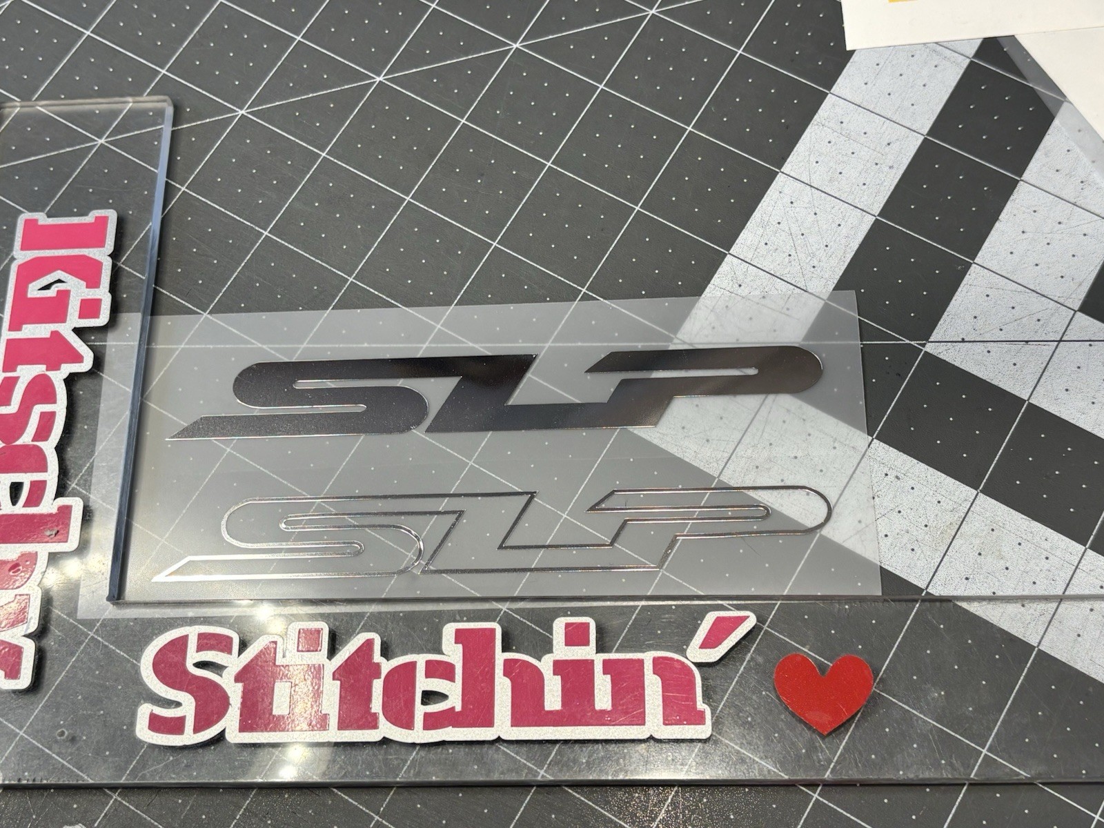 ONE SLP Logo OUTLINE ONLY Die Cut Vinyl Decal Does NOT Fit/Cover Emblems Street