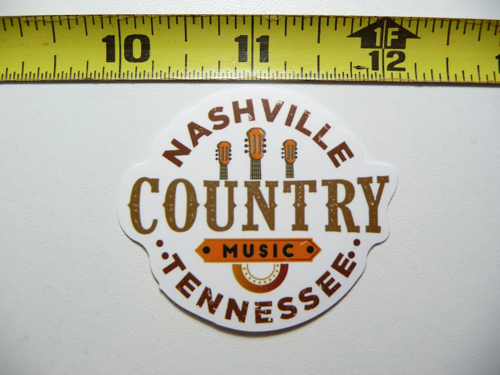 GUITARS NASHVILLE TENNESSEE COUNTRY MUSIC SMALL STICKER DECAL FAN BAND DANCE