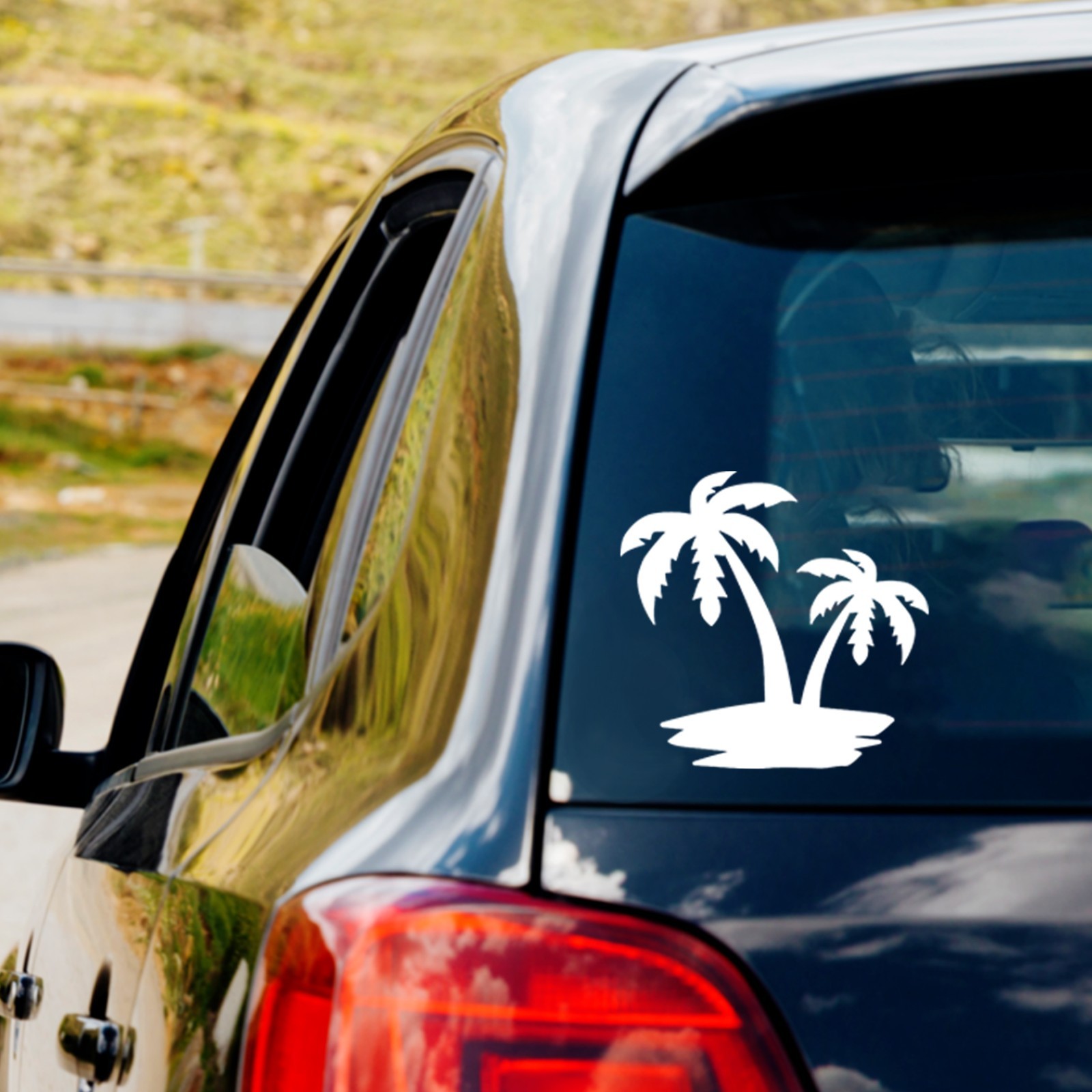 Palm Tree Vinyl Decal Sticker Car Truck Window Laptop Water bottle Beach Life