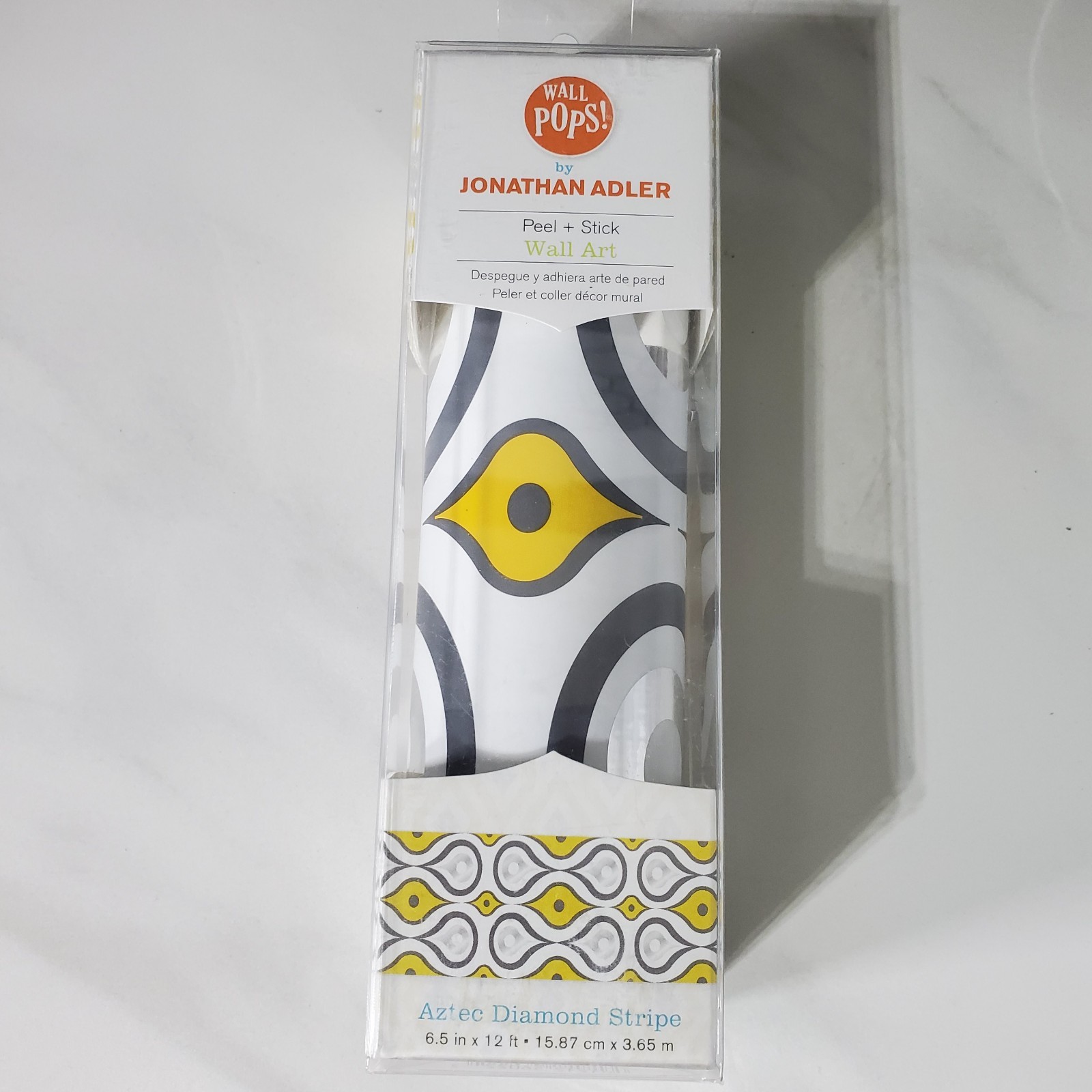 Jonathan Adler Wall Pops Aztec Diamond Stripe Peel Stick Boho Retro Wall Art