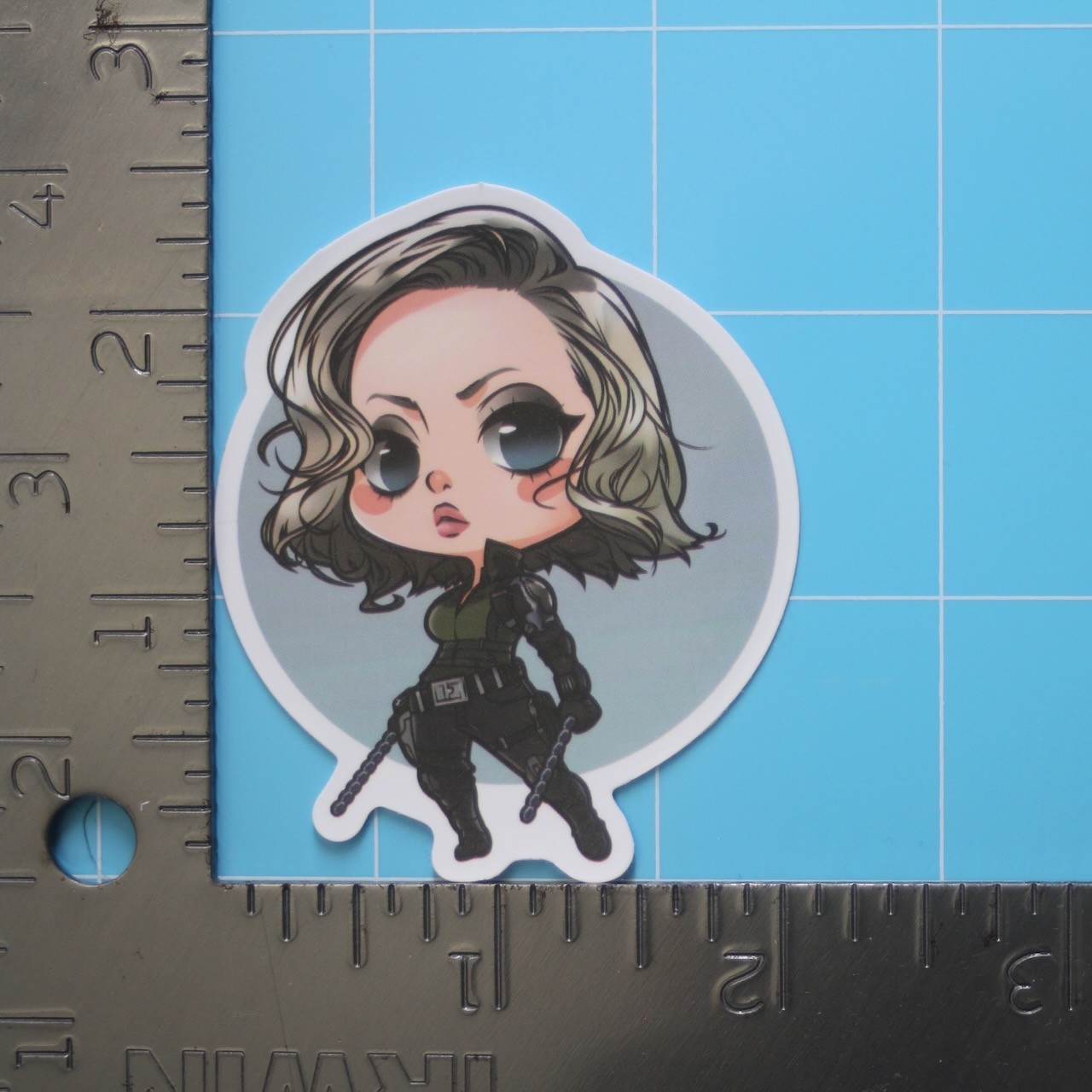 Marvel Universe Sticker (BLACK WIDOW) MCU Superheroes, Gloss PVC Decal