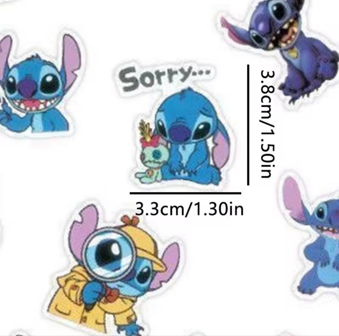 20 PCS Mini Disney Lilo And Stitch Stickers BRAND NEW