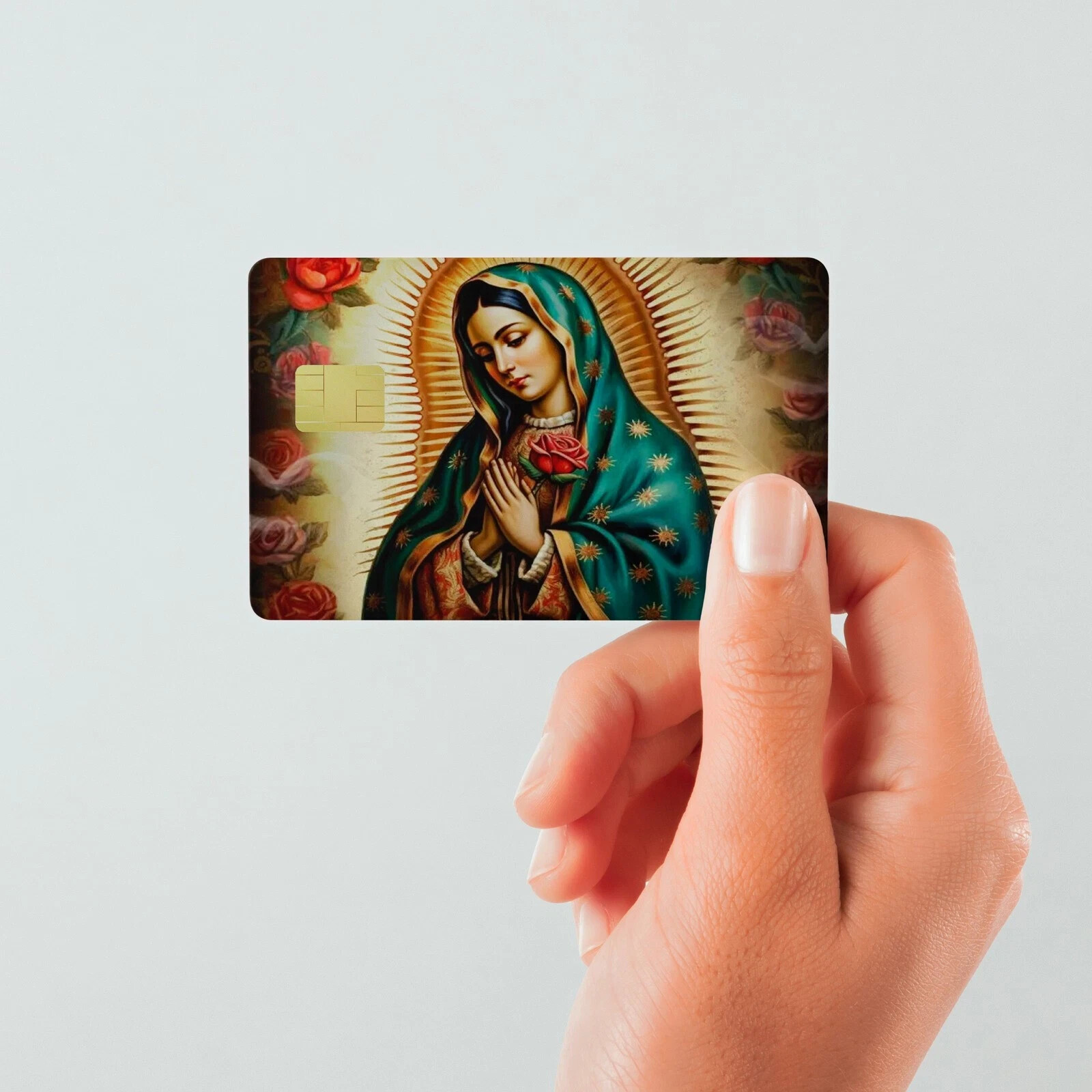 Credit Card Skin Stickers Our Lady of Guadalupe UV Vinyl Card Skins (2-Pack)