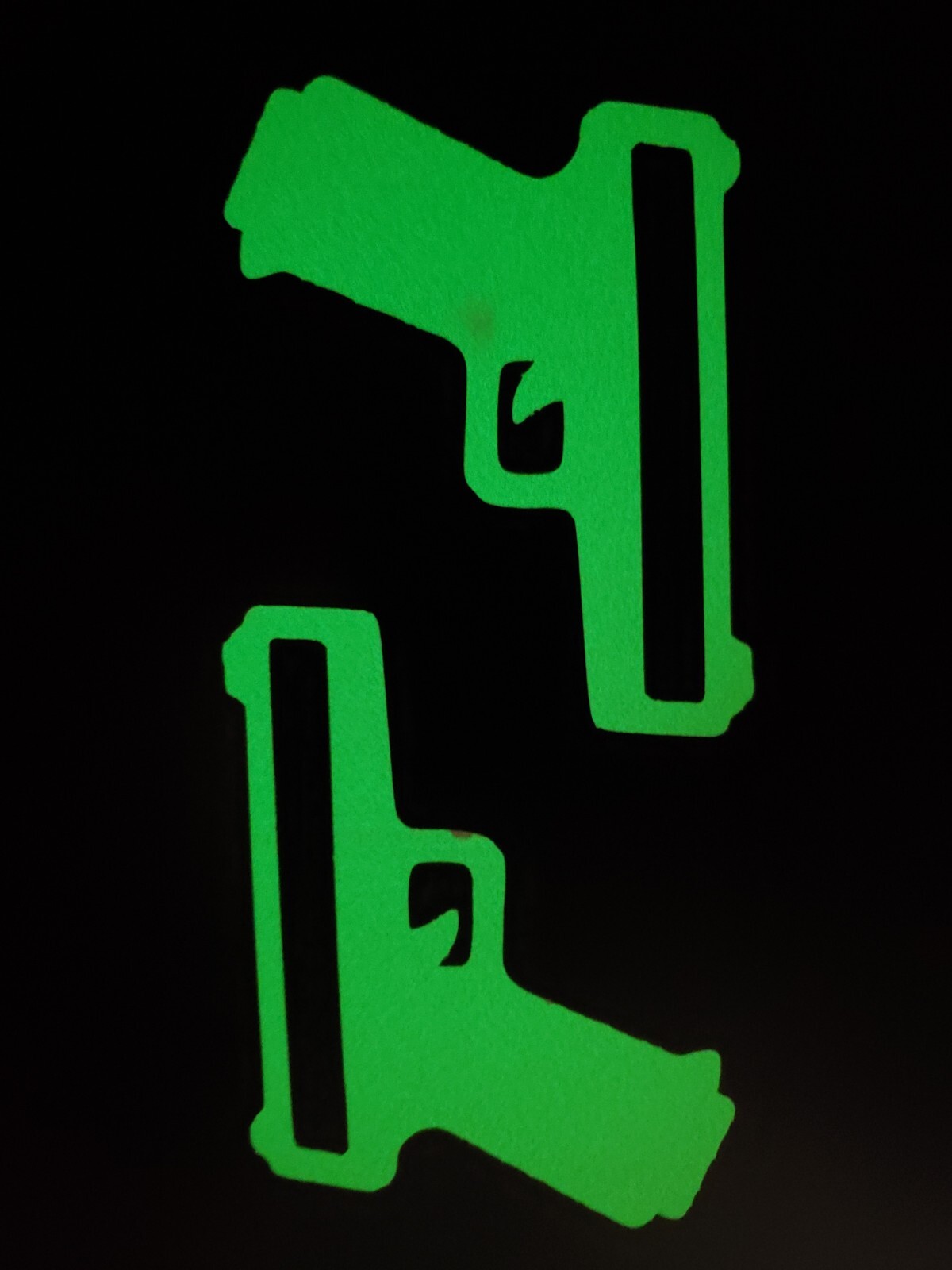 Glow In The Dark Vinyl Decals Guns Pew Pew Mixed Lit Studios Decor Full Sheets