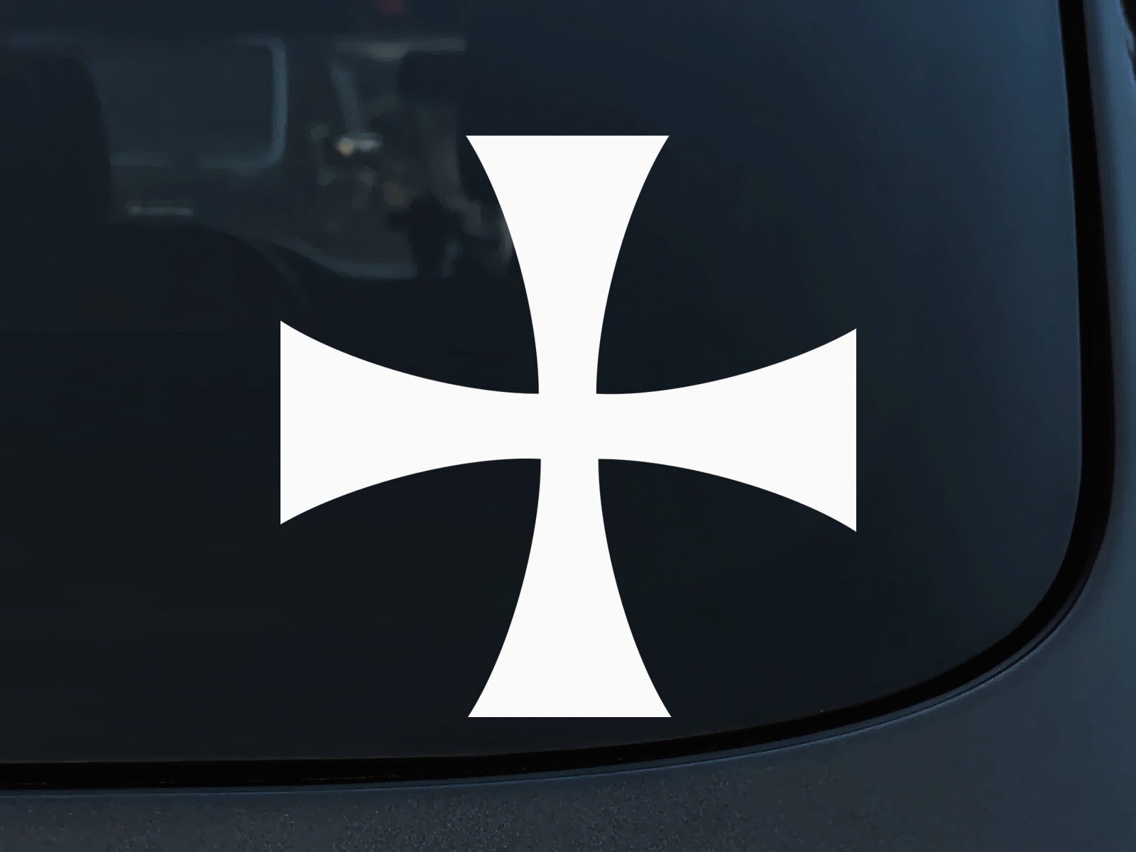 EMPIRE DESIGN Cross Knights of Templar Crusader Shield Car Sticker Vinyl Decal