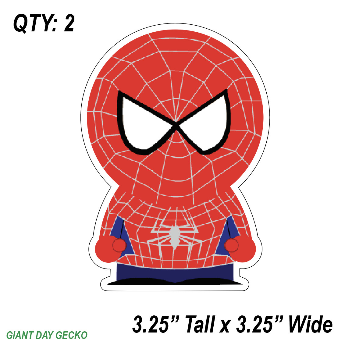 (2) TWO Spiderman Southpark Vinyl Decal Sticker For Car Laptop Skateboard NEW!
