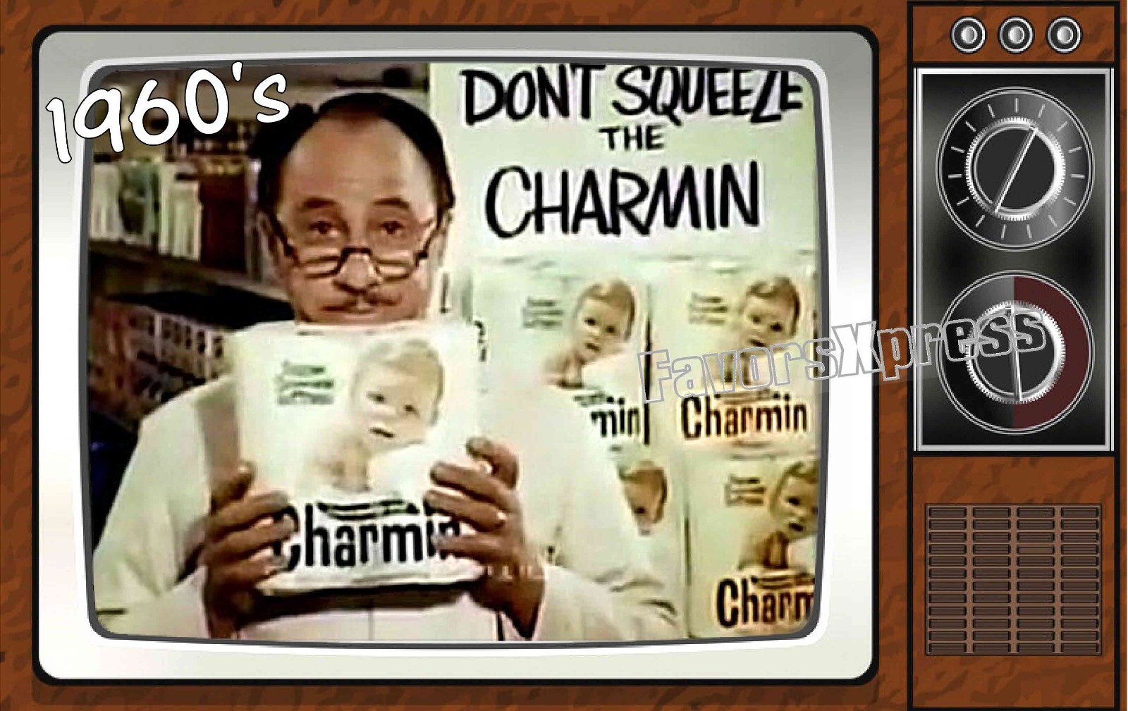 1970's Charmin Mr Whipple Commercial Classic TV Show PHOTO MAGNET 4 X 2.5 INCHES