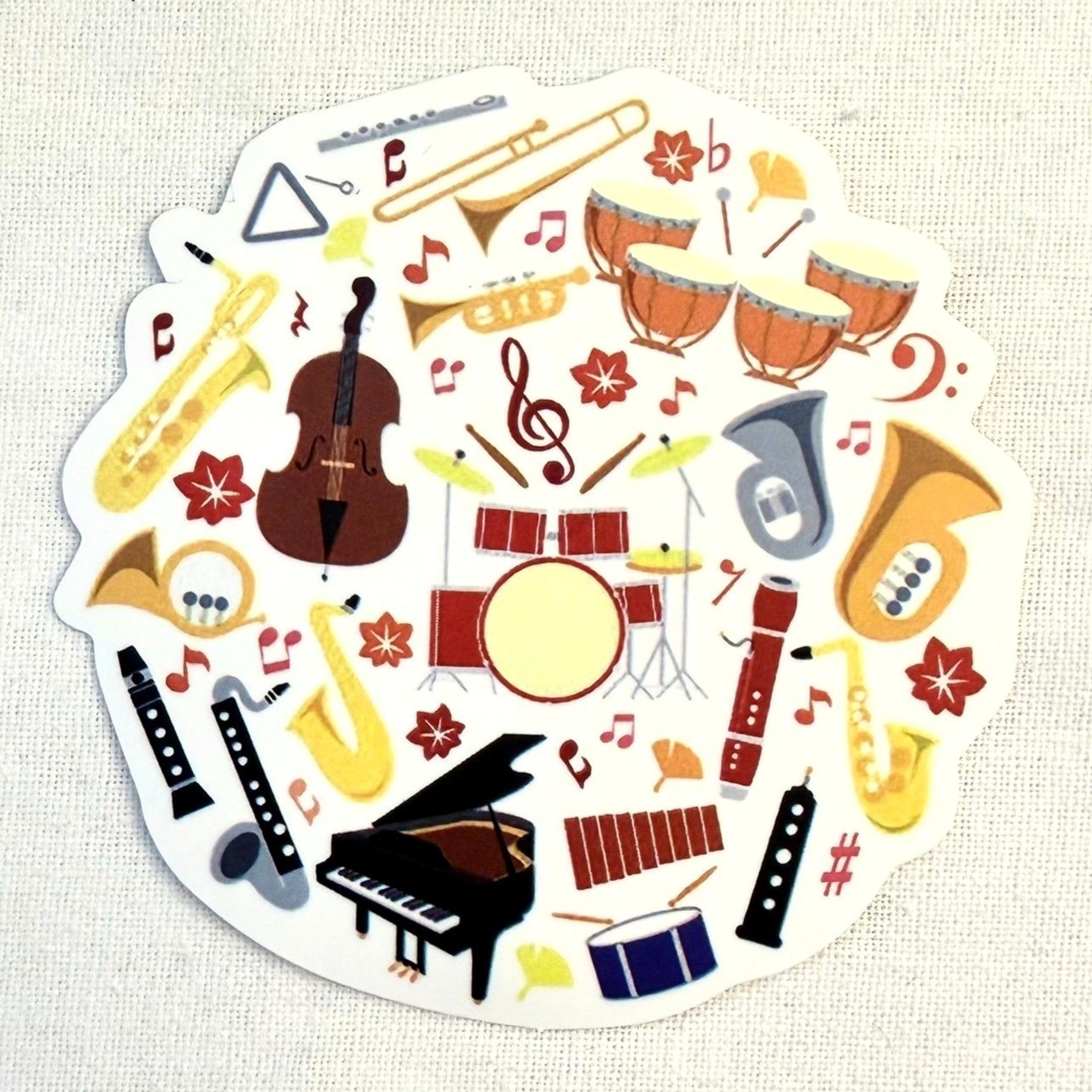 Orchestra Instruments Music Vinyl Sticker 2in No77
