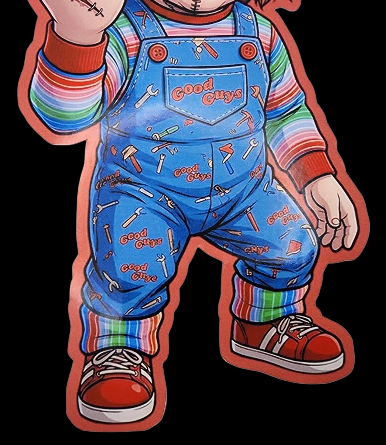 Bride Of Chucky Charles Lee Ray Inspired Waterproof Car Decal Vinyl Sticker