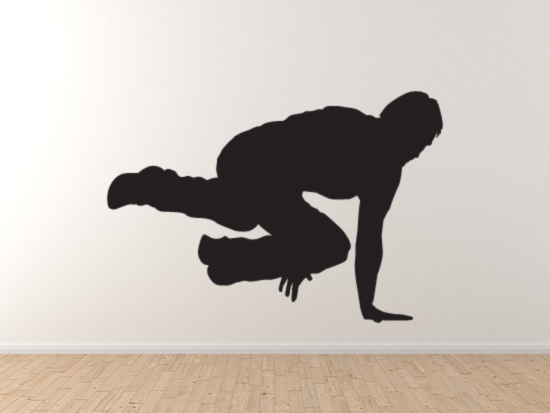 Sport Silhouette – Urban Parkour Free Running Version 1- Vinyl Wall Decal